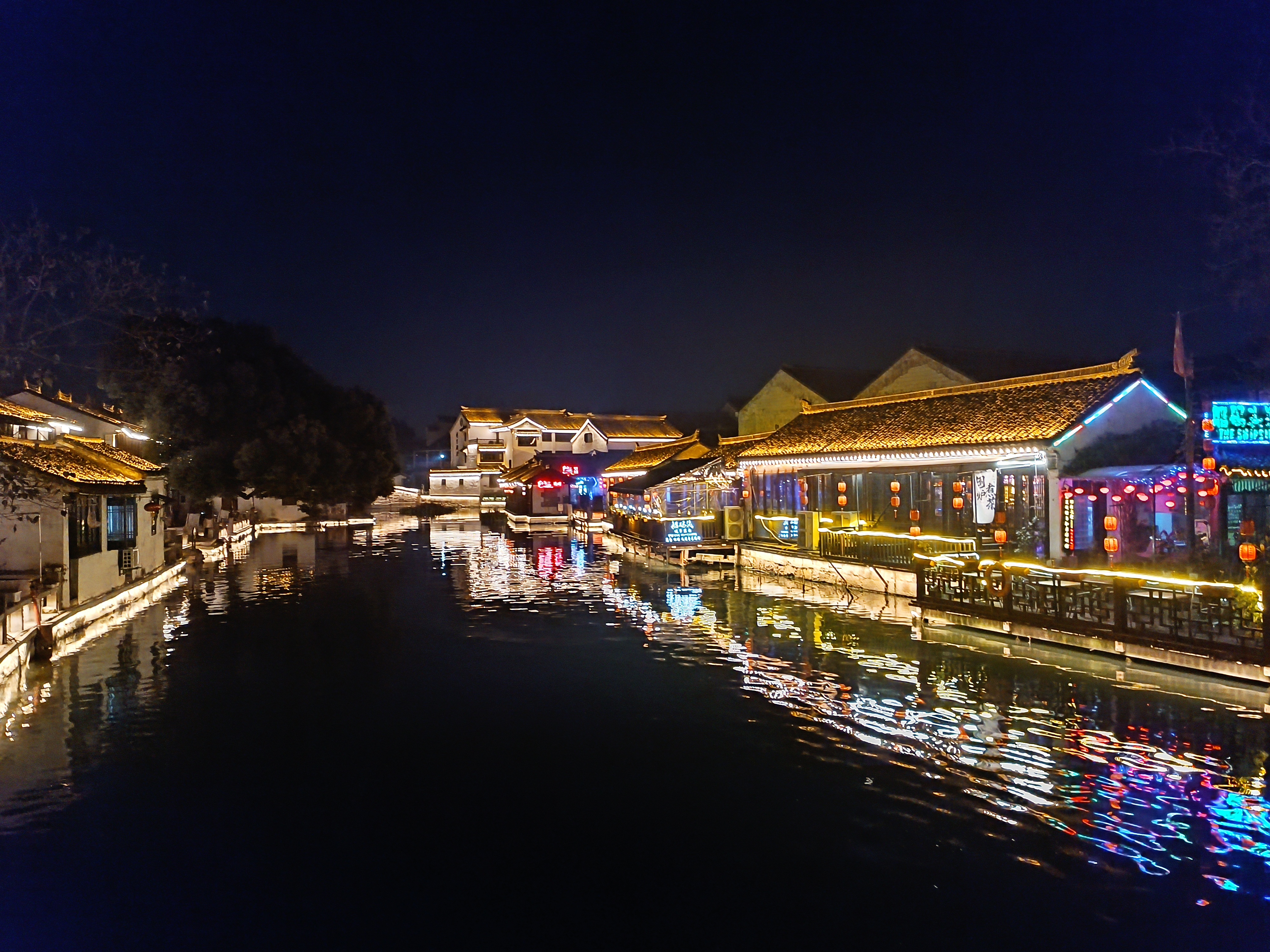 苏州同里古镇夜景图片图片