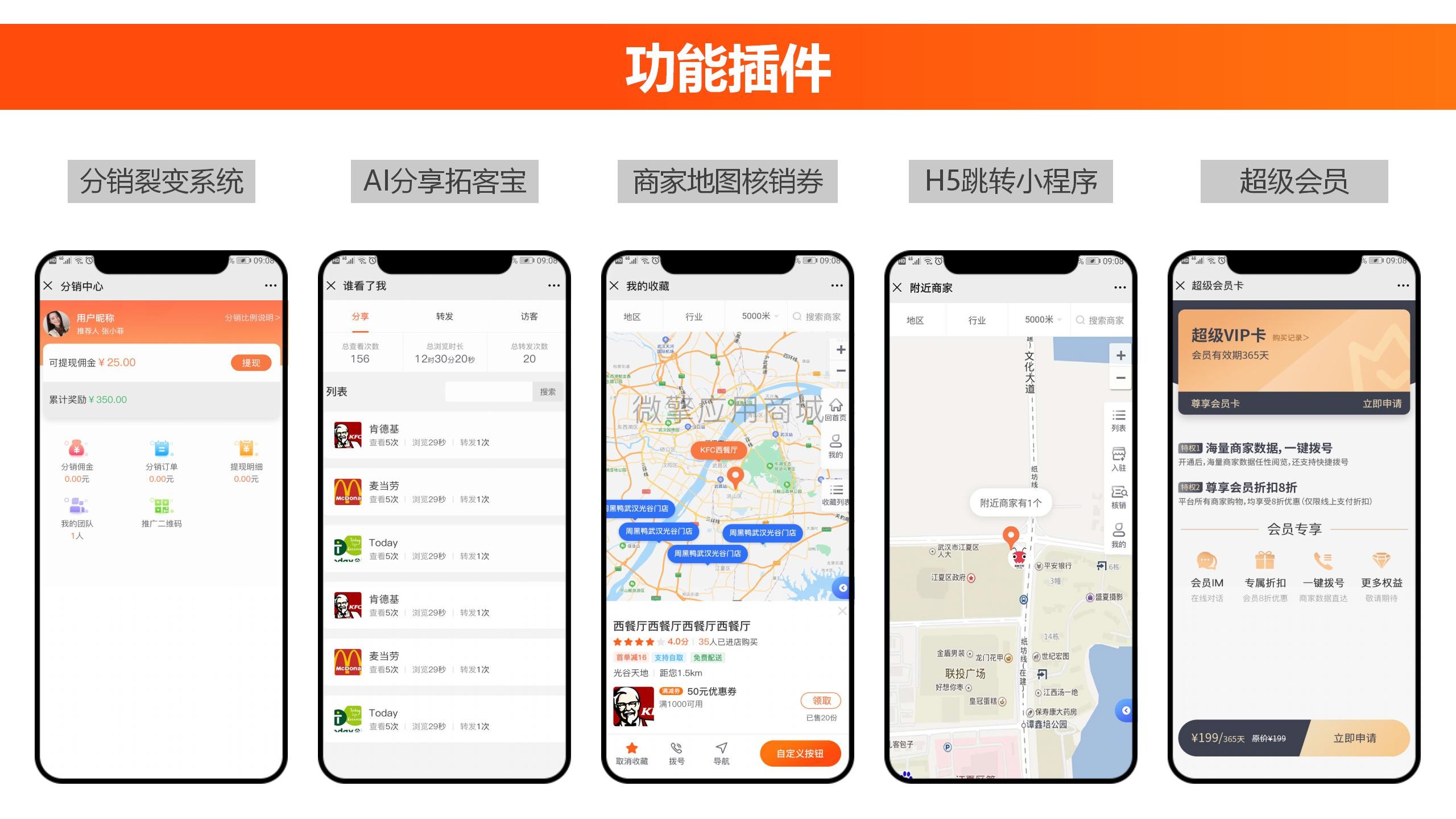 【微信小程序】商家附近门店小程序V5.1.8全插件，优化前端商家雷达数据访客默认新浏览插图13