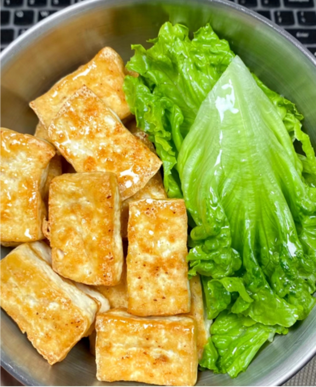 生菜炒豆腐图片