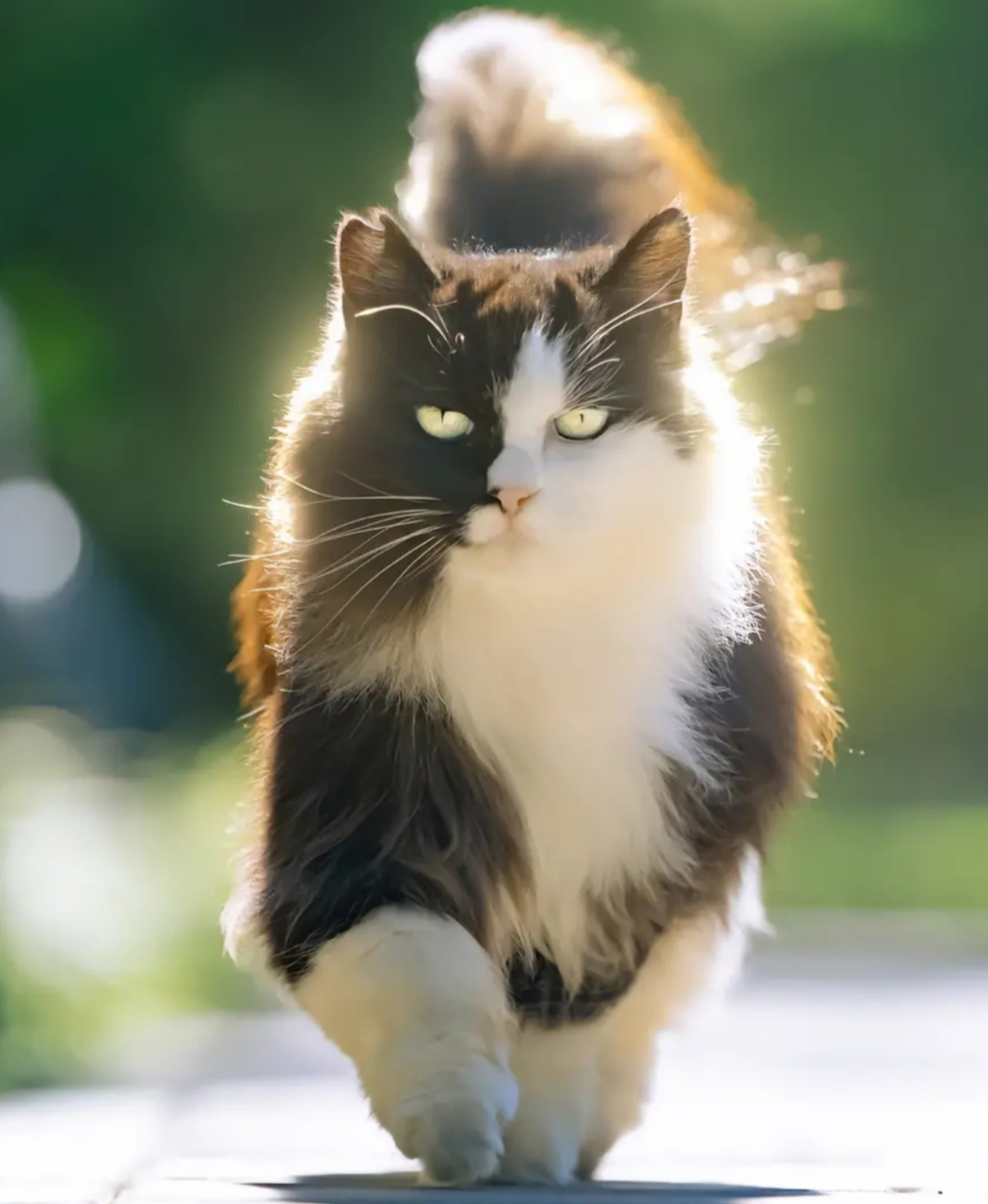 猫咪 霸气走路图片