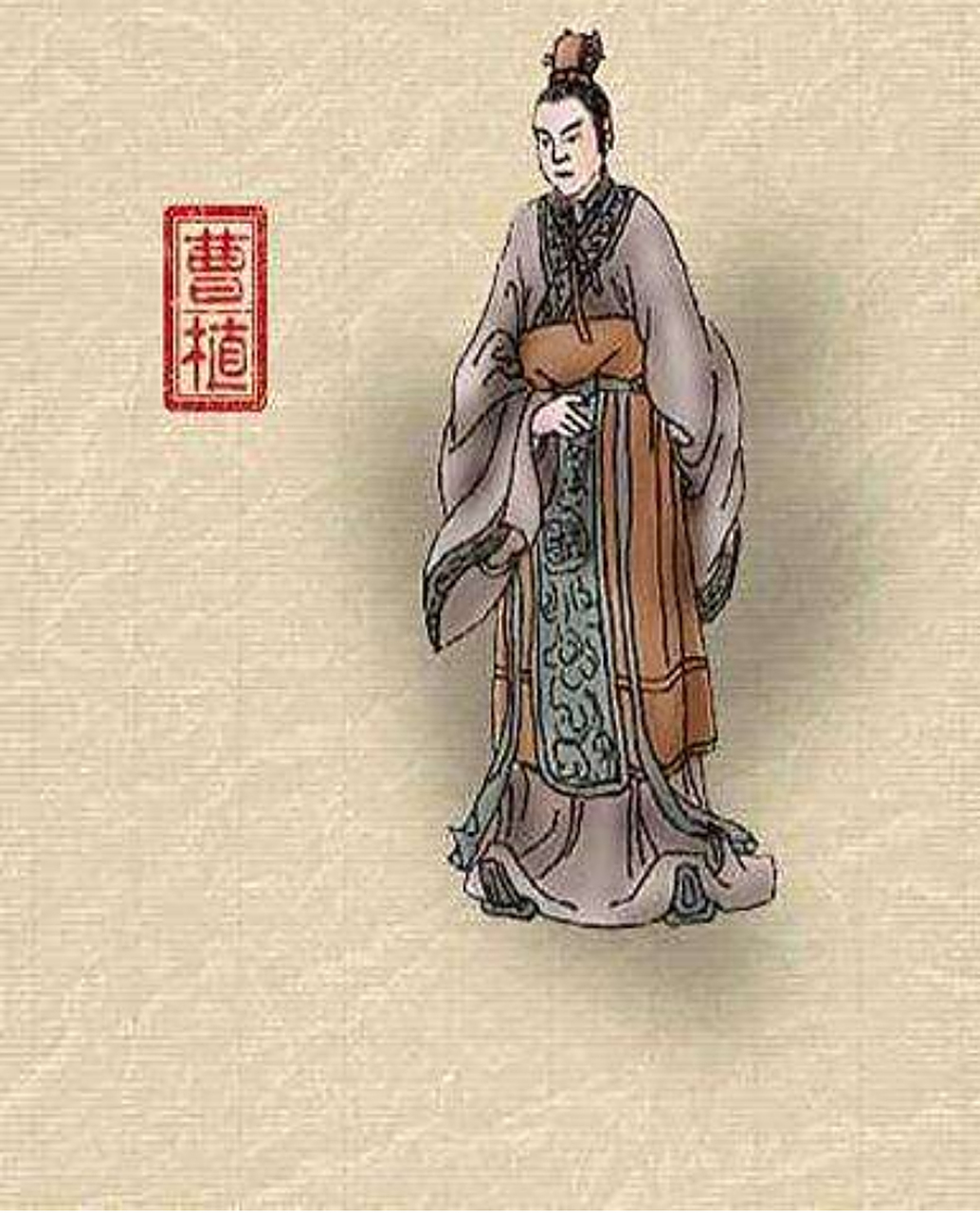 曹植的《洛神赋》最经典的一段  其形也,翩若惊鸿,婉若游龙.