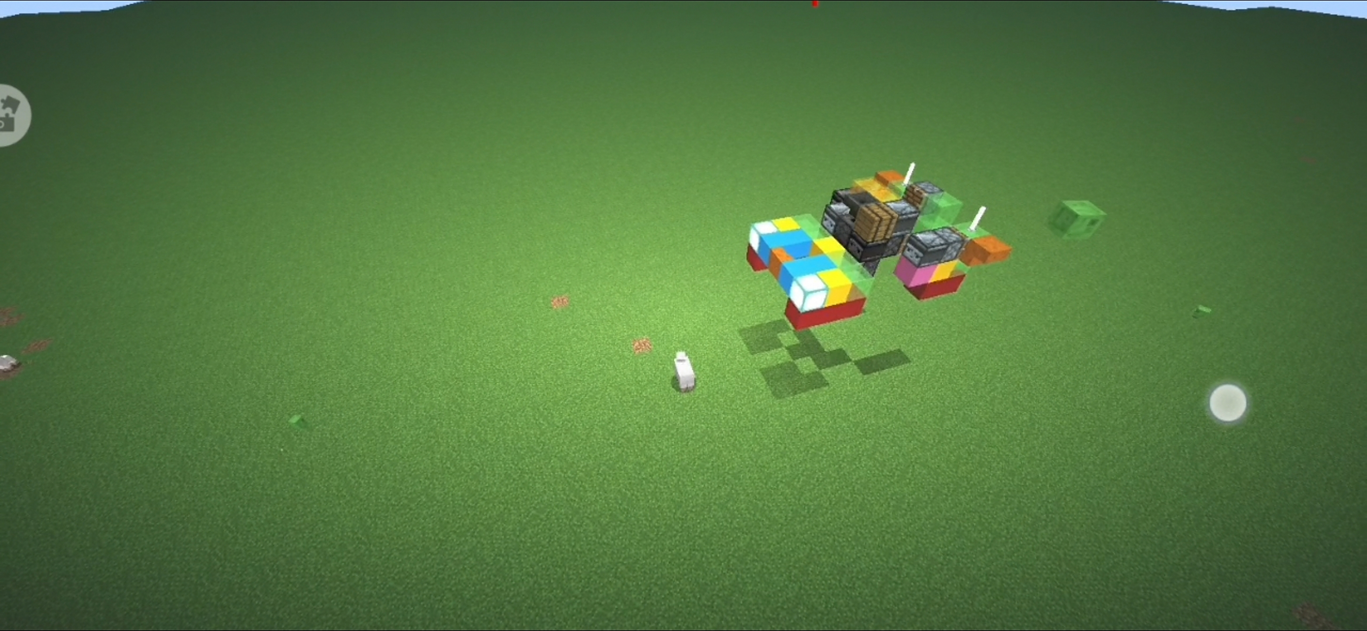 《我的世界》智能红石简易小汽车做出来了  不知道大家有没有学会我发