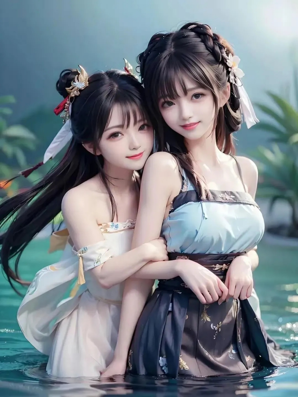双胞胎姐妹花带来的快乐,是双倍的[你懂的] #动漫壁纸