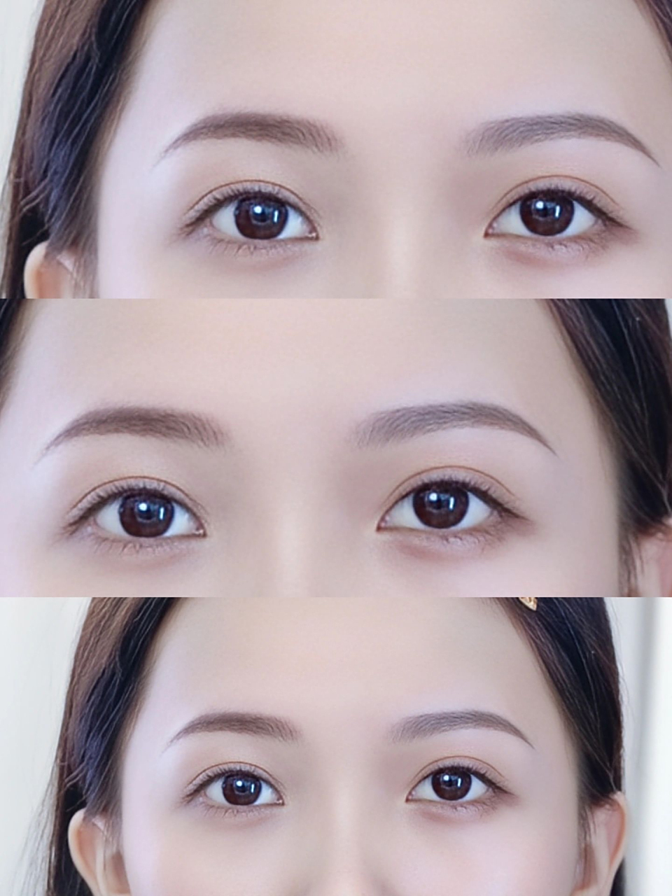 属于方圆脸,圆脸的中式细弯眉7515太戳心巴了|||细弯眉90弯月眉