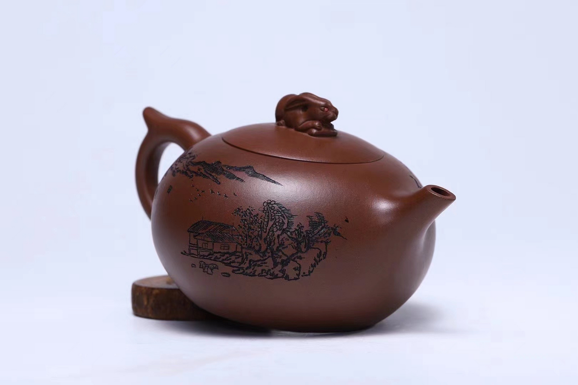 【 玉兔92东升 】#宜兴紫砂壶# #全手工#  研究员级高工杨志仲老师