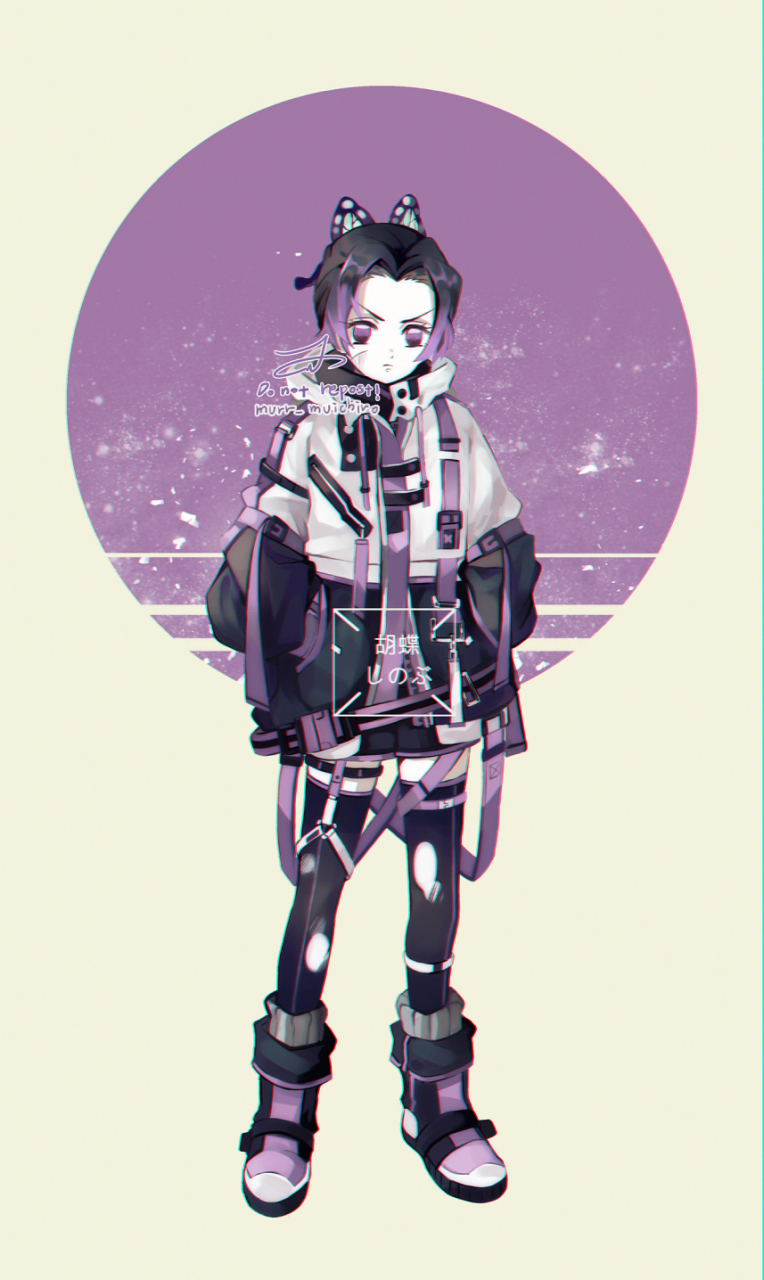 鬼灭之刃# 现代化的九柱! 还有点赛博的感觉!