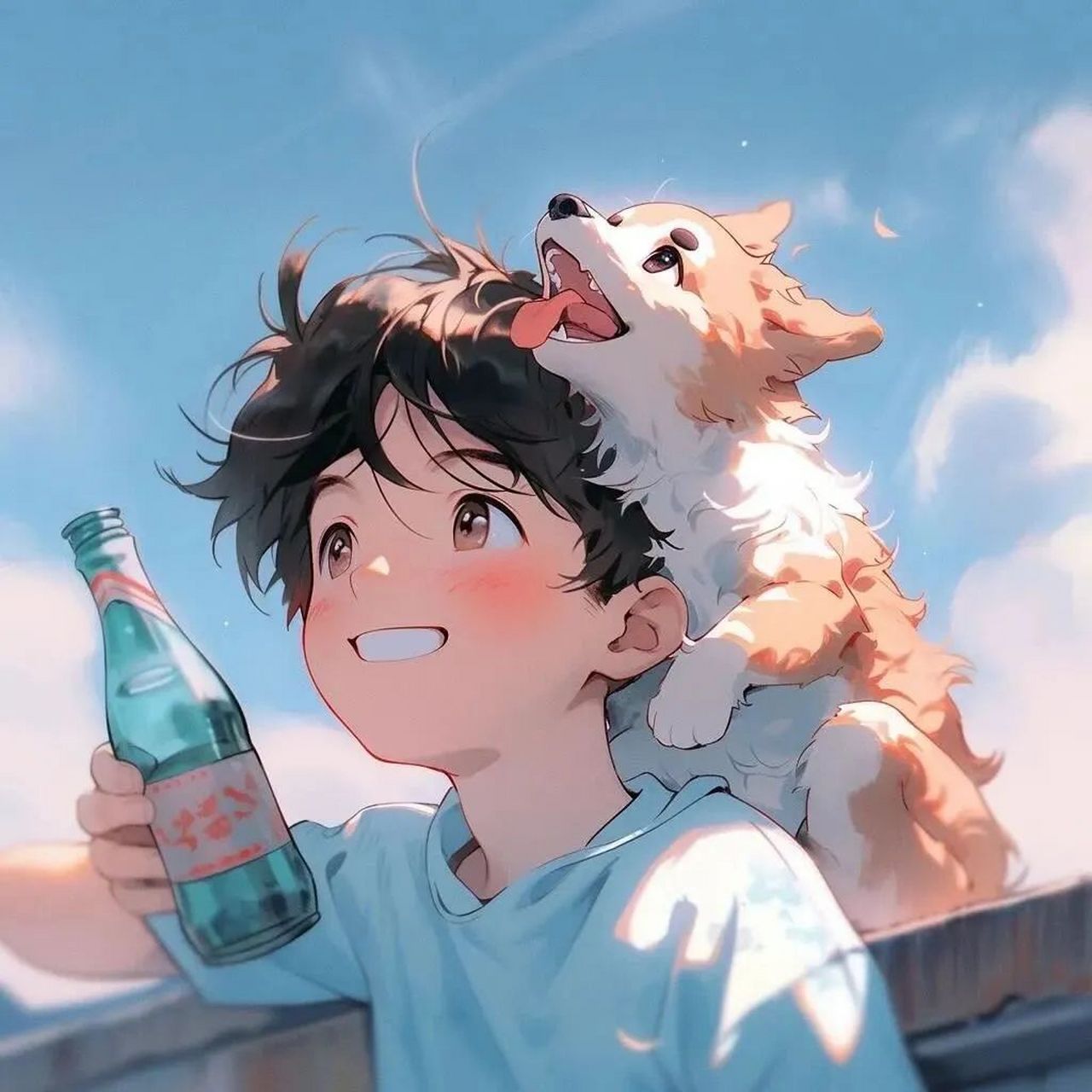 我偏要一束花,要捧着花听你讲废话 #头像# #情侣头像# #治愈# #动漫