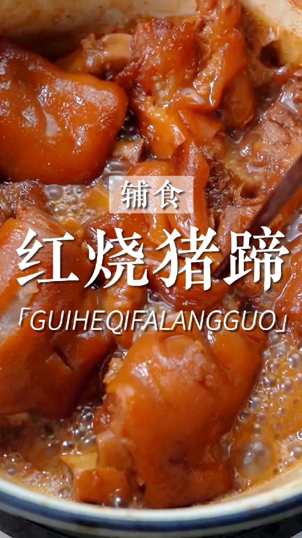珐琅锅美食 红烧猪蹄