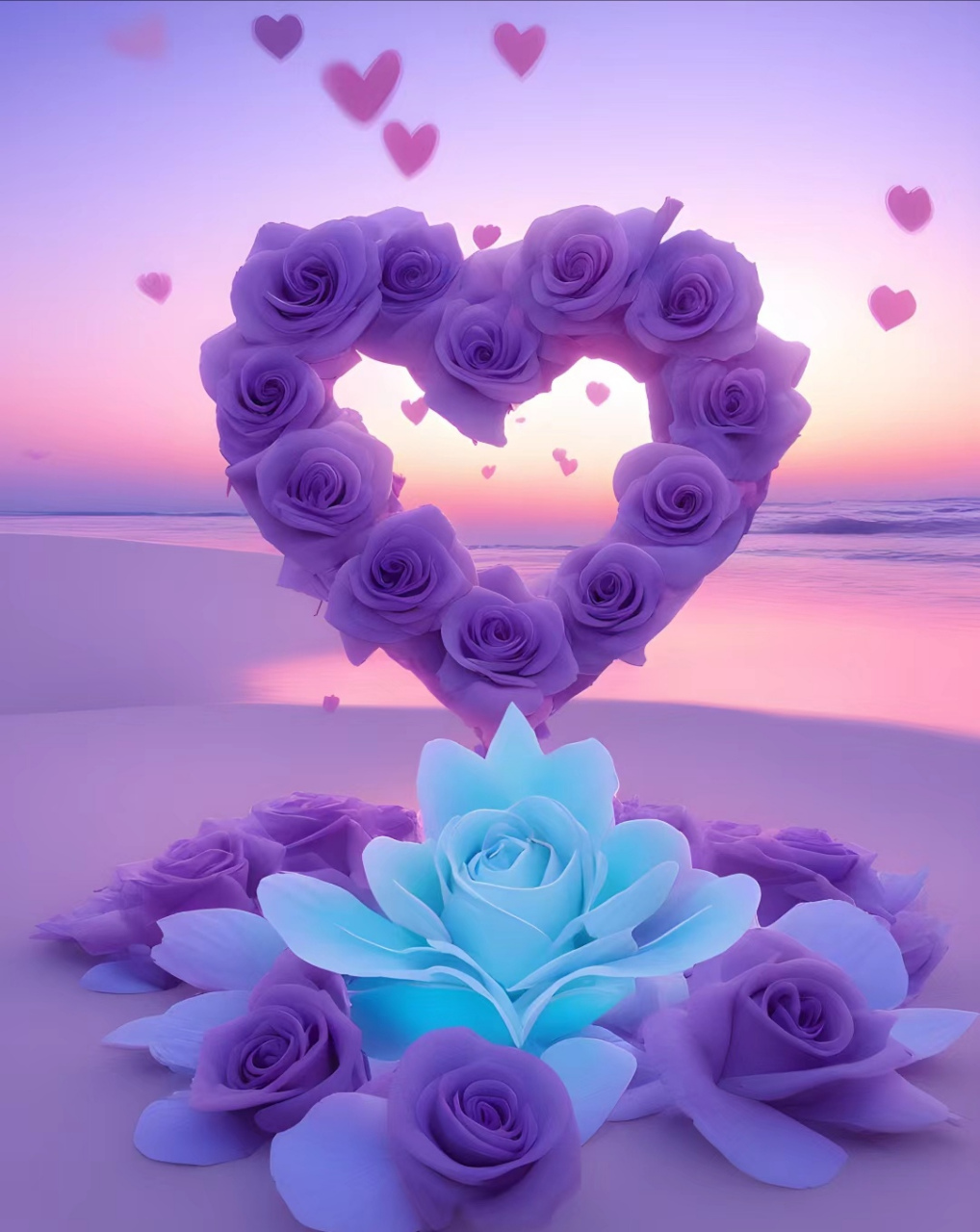 心形玫瑰95#今日早安问候