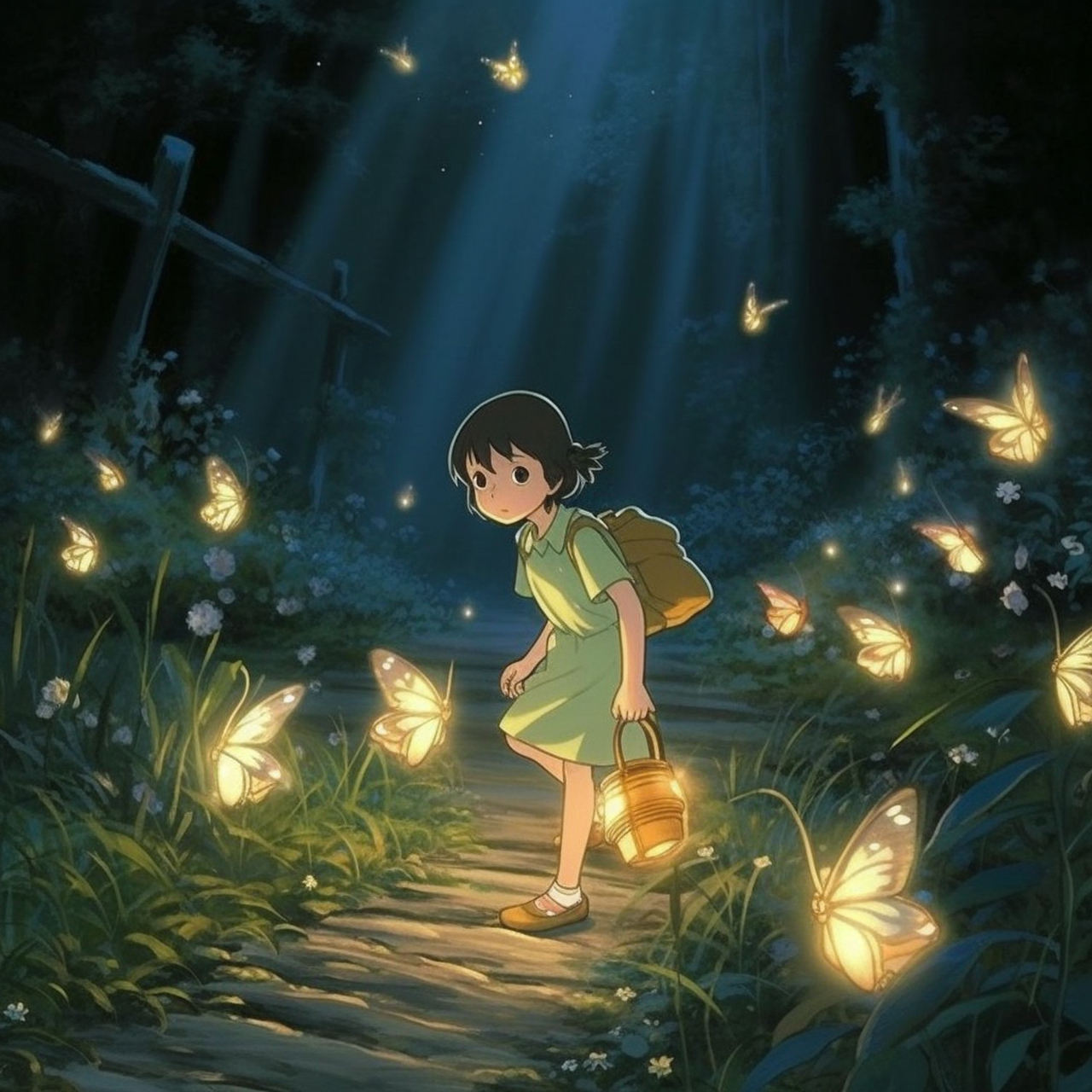 宫崎骏风格动画,ai制作,关注更新,三部完整