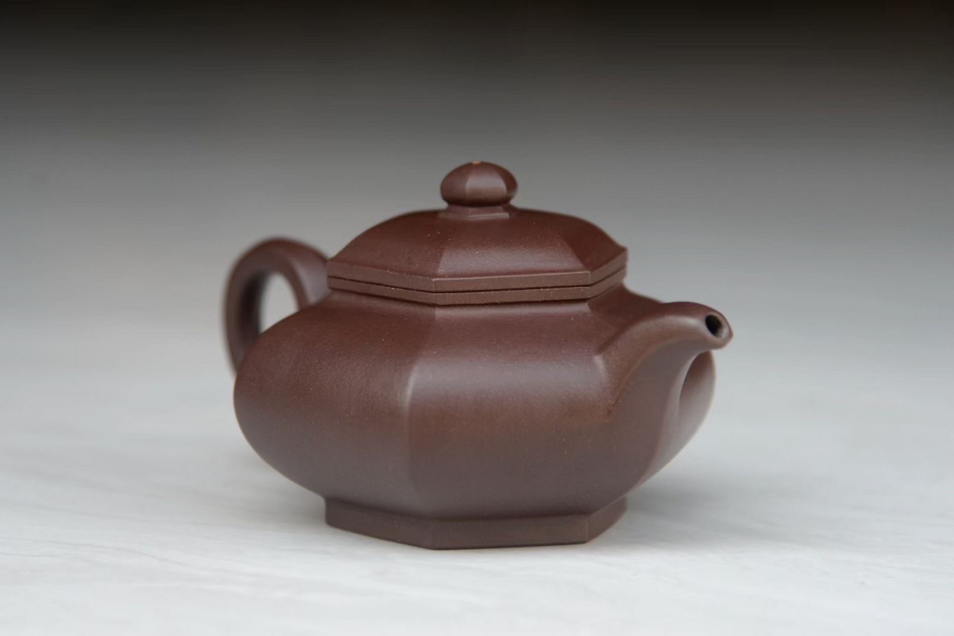 华健大师高徒 李星辰 藏六方 原矿老紫泥 180cc 纯手工制作#紫砂壶