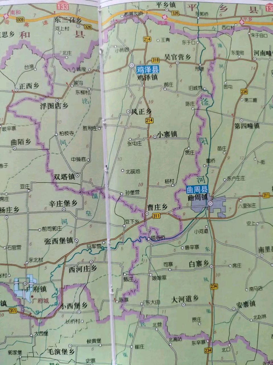 鸡泽县地图及街道名称图片