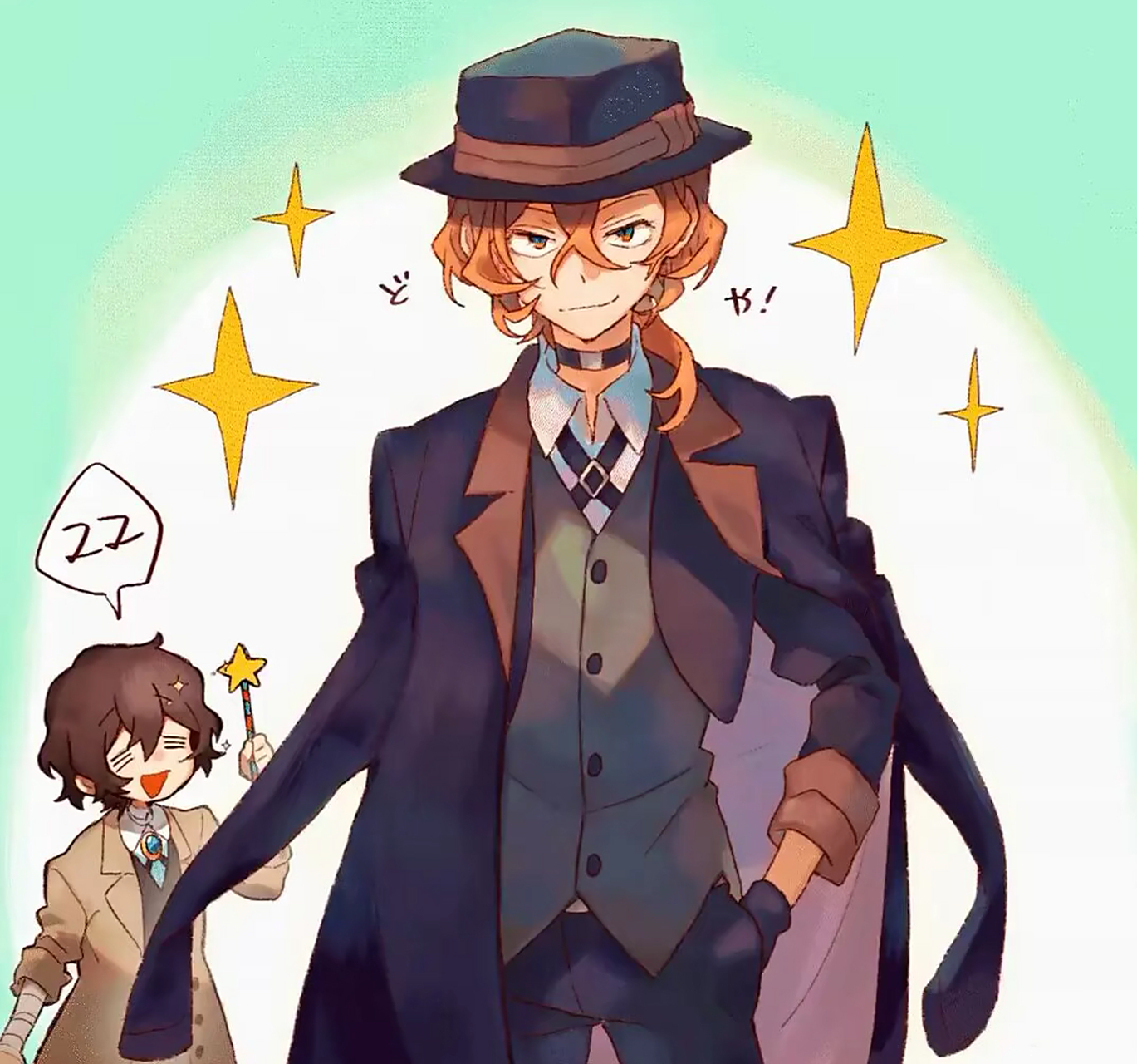 中原中也一定很得意吧～#动漫# #文豪野犬中原中也