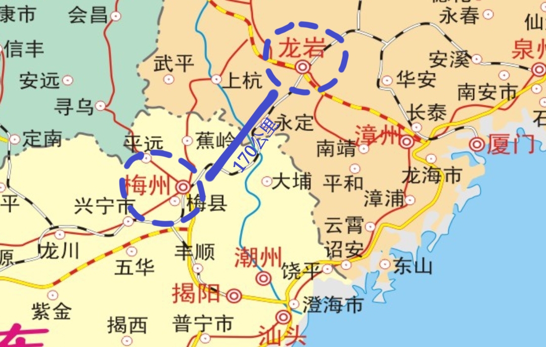 广东福建交界处地图图片