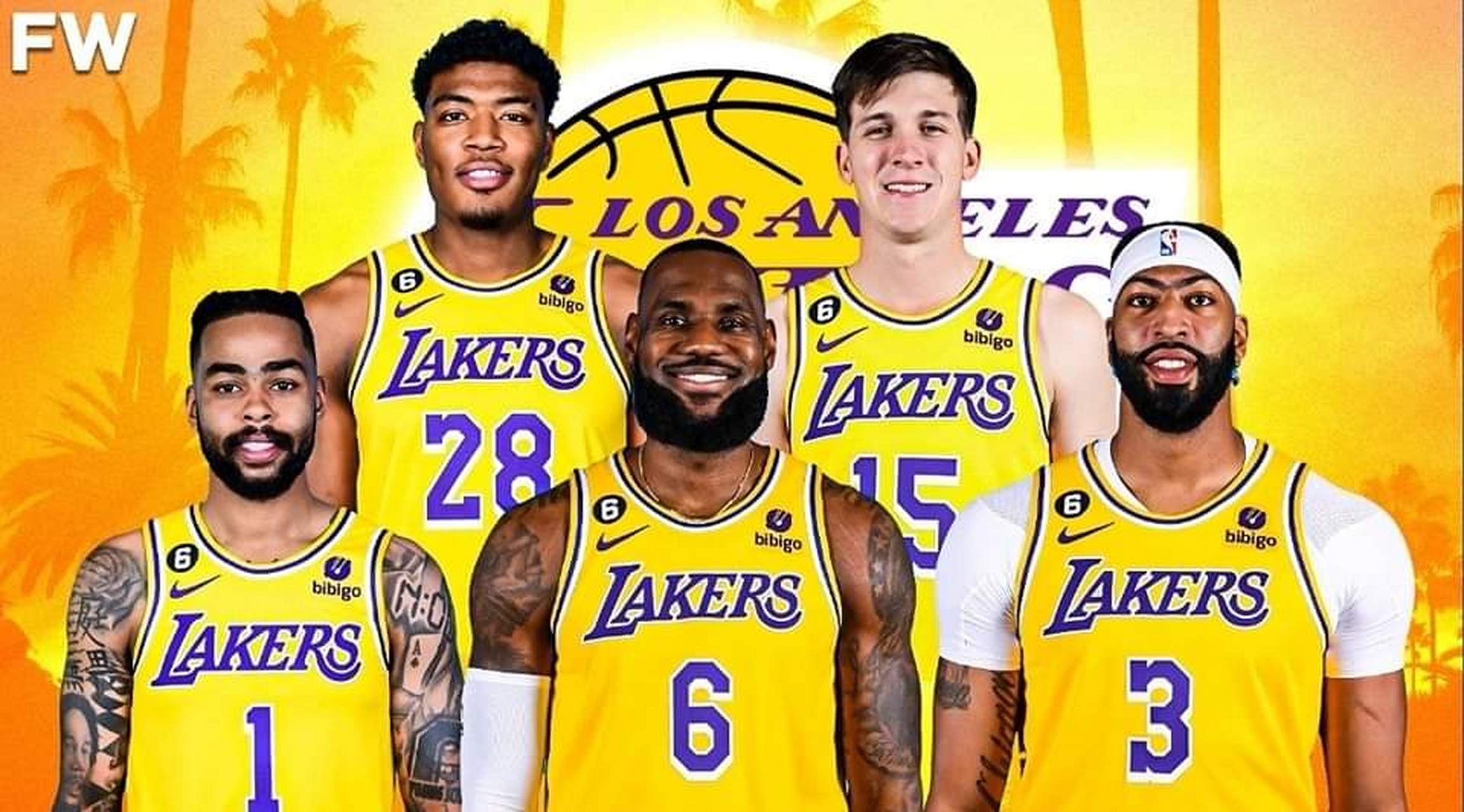 洛杉矶湖人队2023-24赛季最有可能的首发阵容.