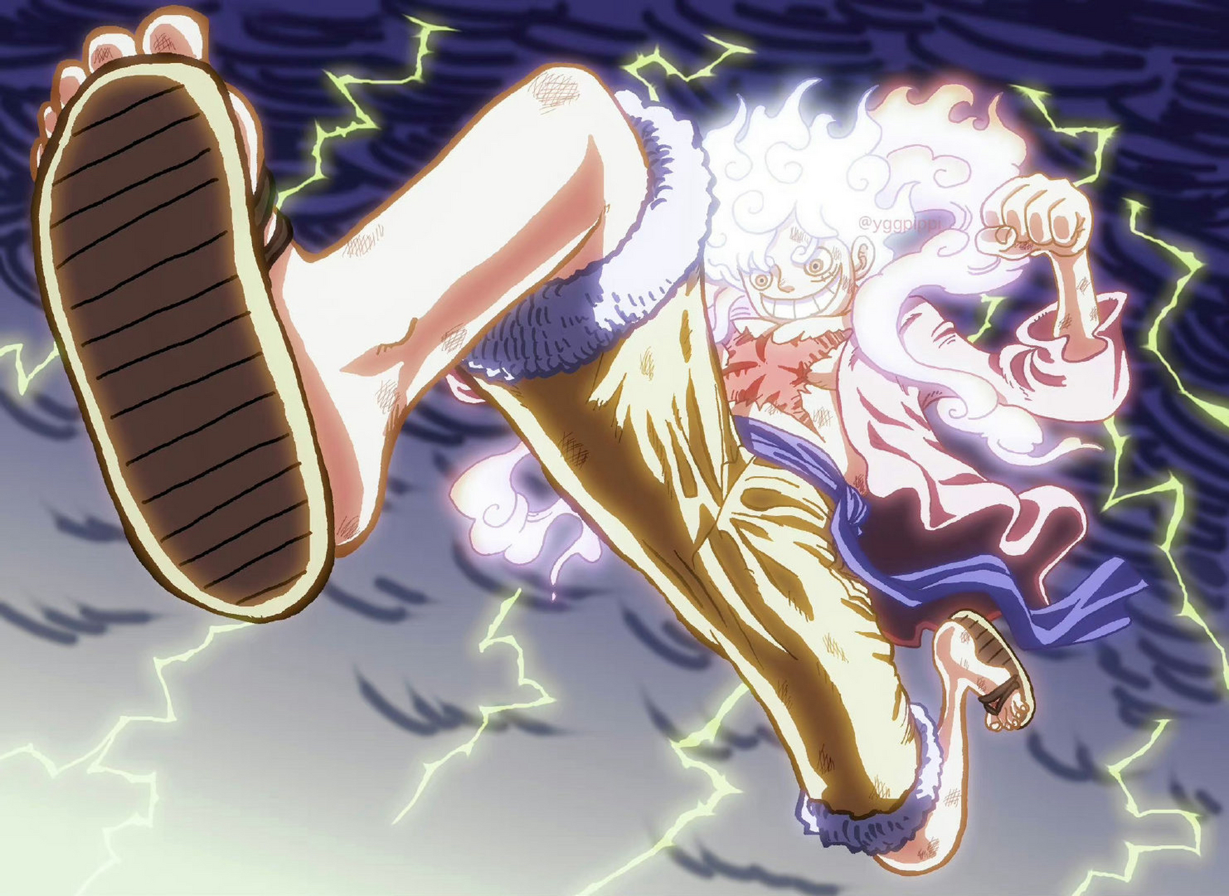 五档路飞展现出强大的力量,速度和反应能力,让人想起传说中的英雄们.