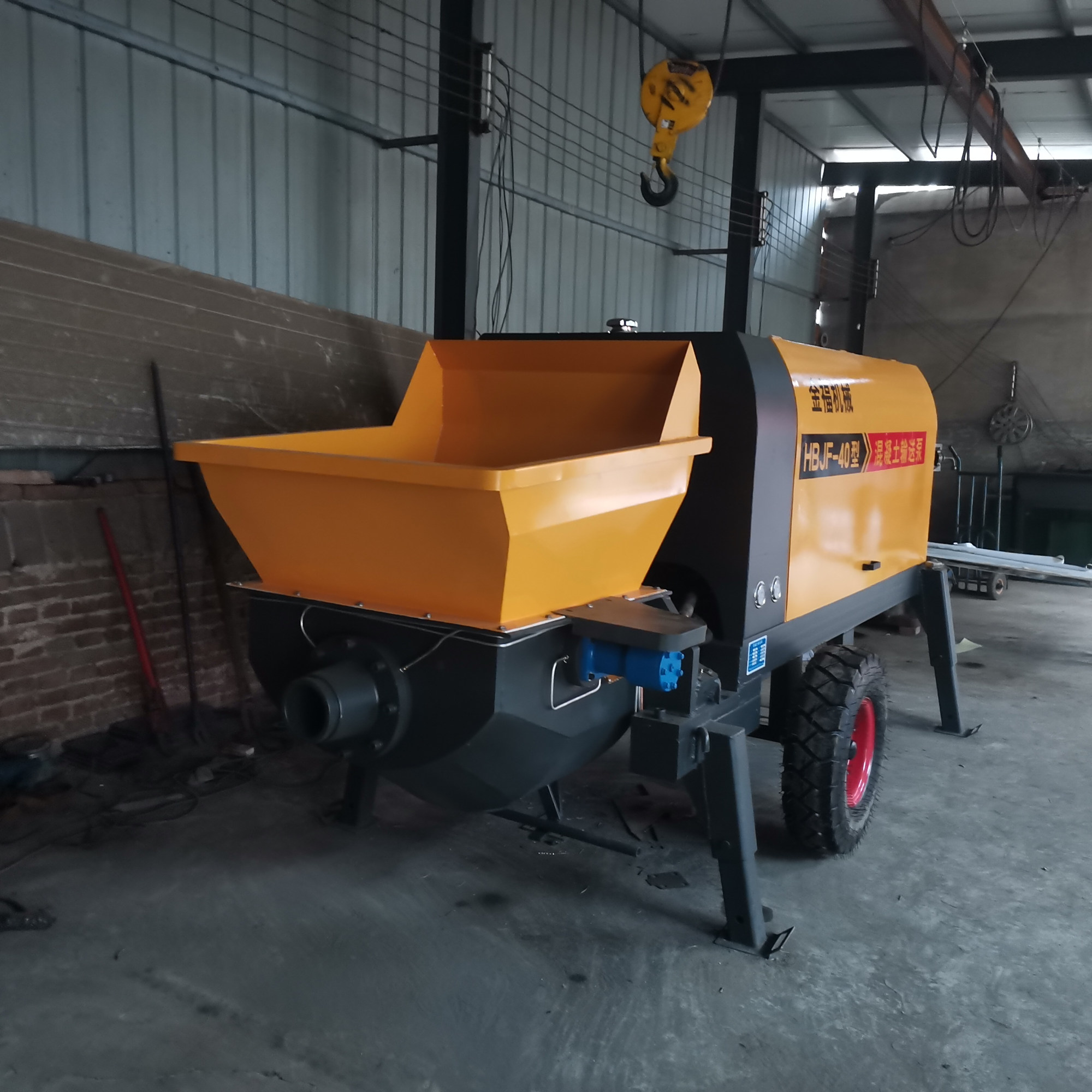 40型细石泵,打垫层地坪的40泵,垂直120米输送泵