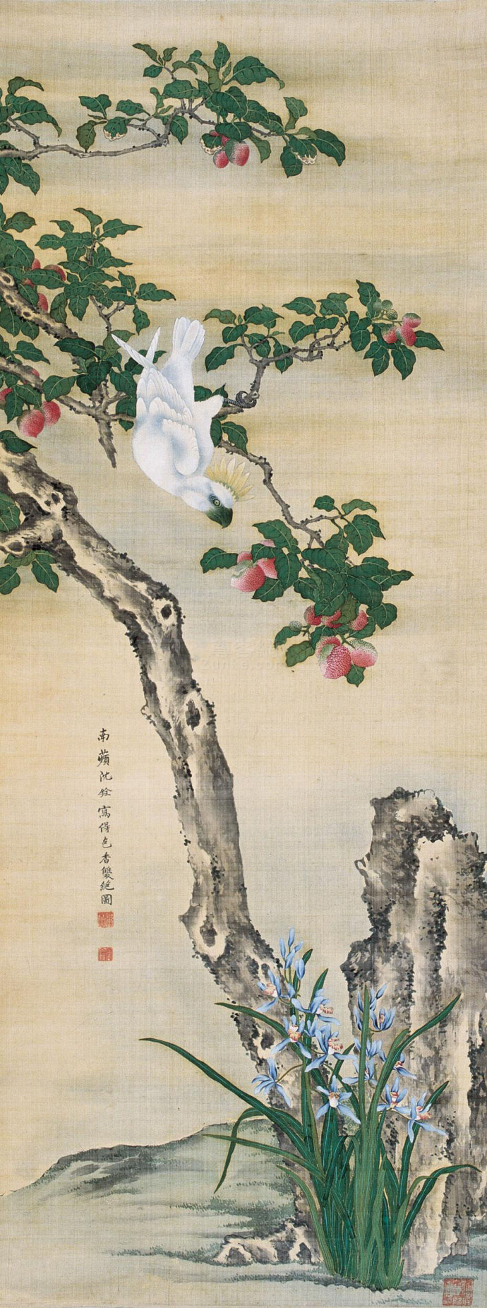 清朝花鸟画第一人沈铨绘画名作欣赏