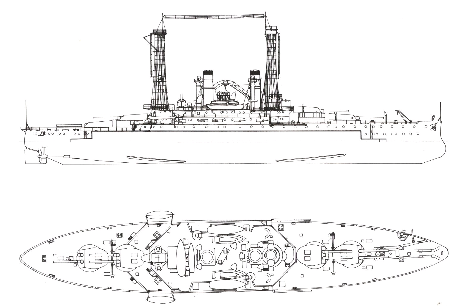 战舰欣赏美国南卡罗来纳级战列舰