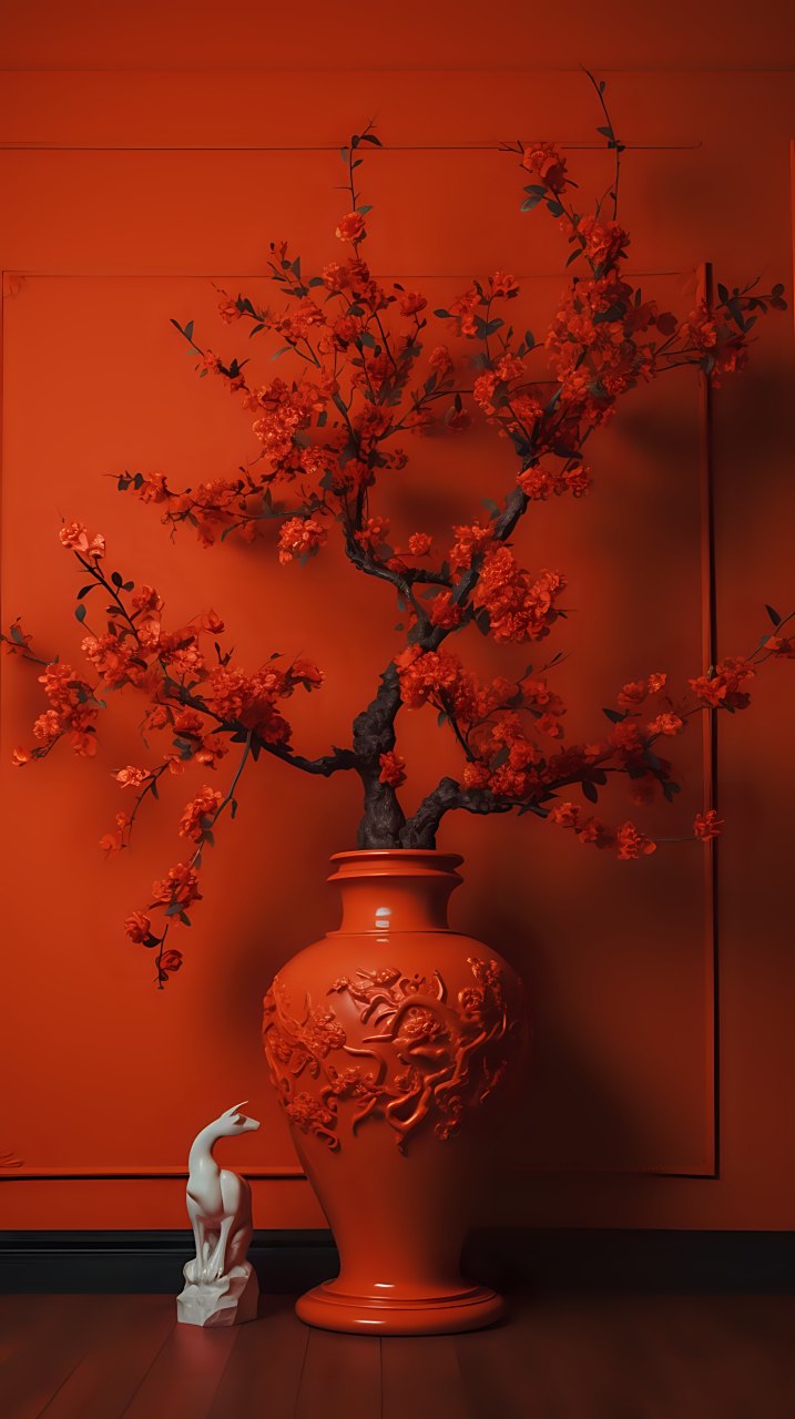 中国红#潮图壁纸# #高清壁纸