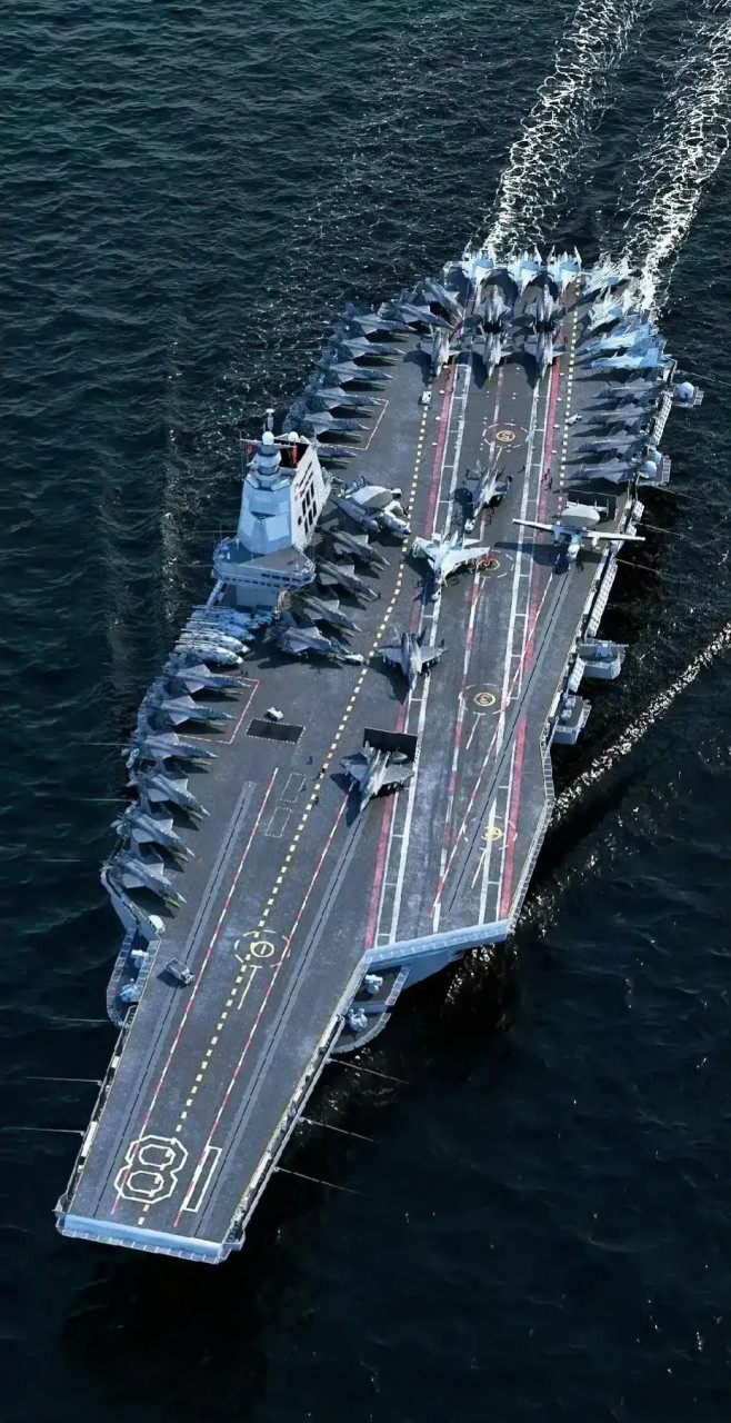 中国自主研发的新一代超级航母——福建舰,一个标志着中国跻身海洋