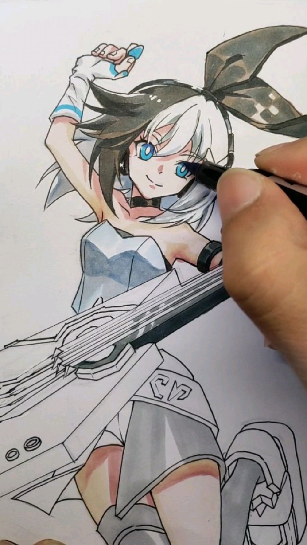 动漫人物手绘凹凸世界莱耶斯小姐姐-度小视