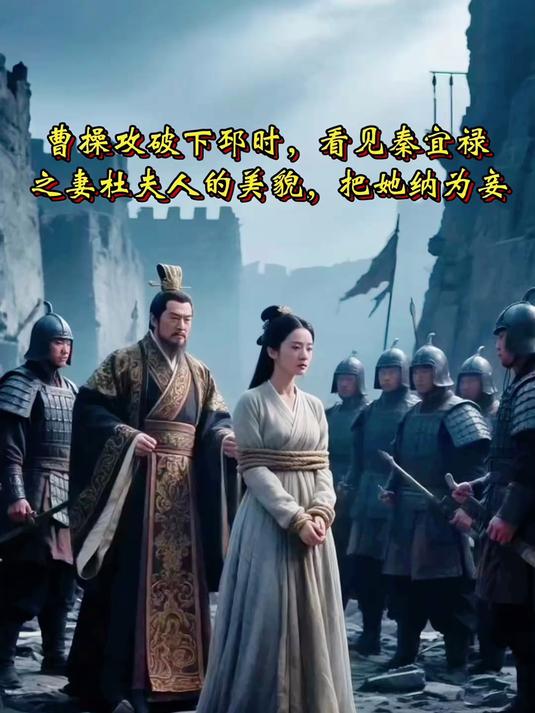 杜夫人原为吕布部将秦宜禄之妻,生子秦朗
