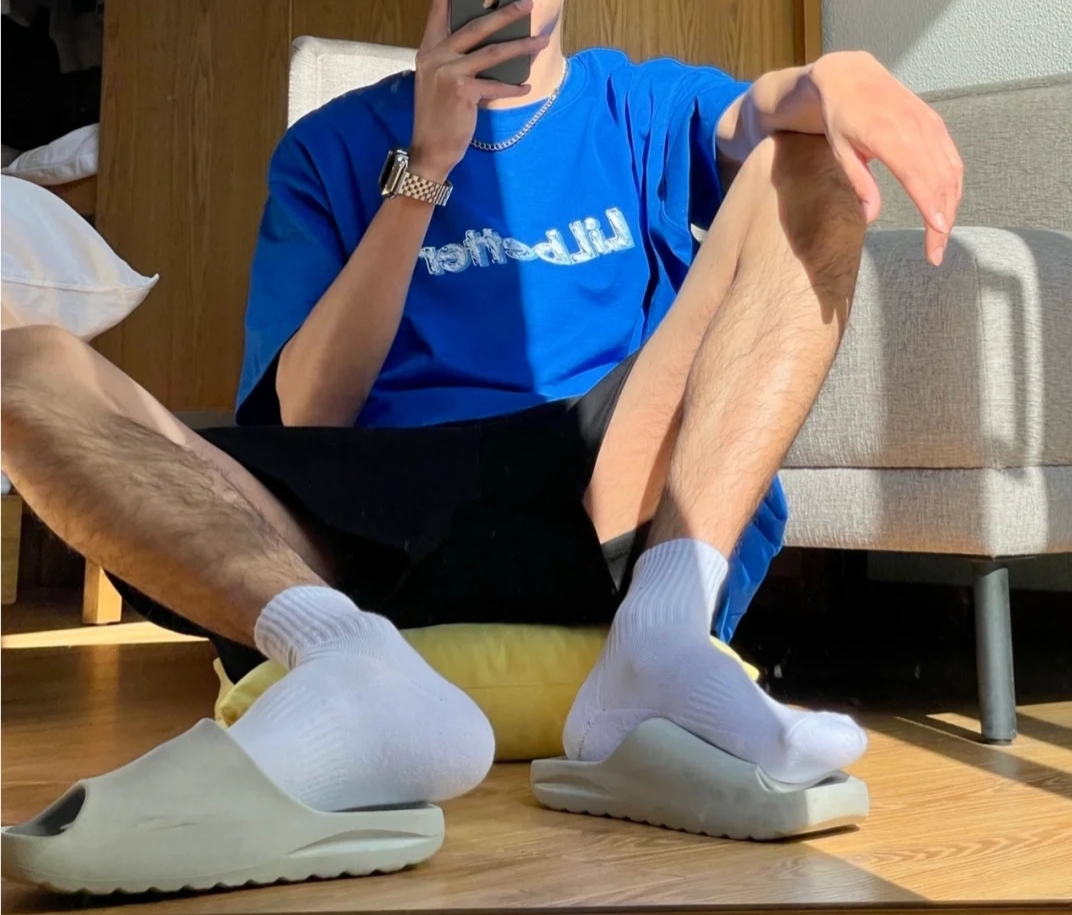 腿毛白袜体育生