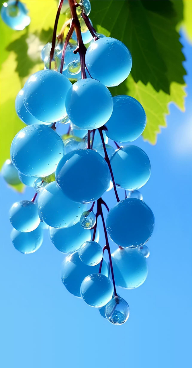 水晶葡萄,水灵灵!晶莹剔透!好美喔!