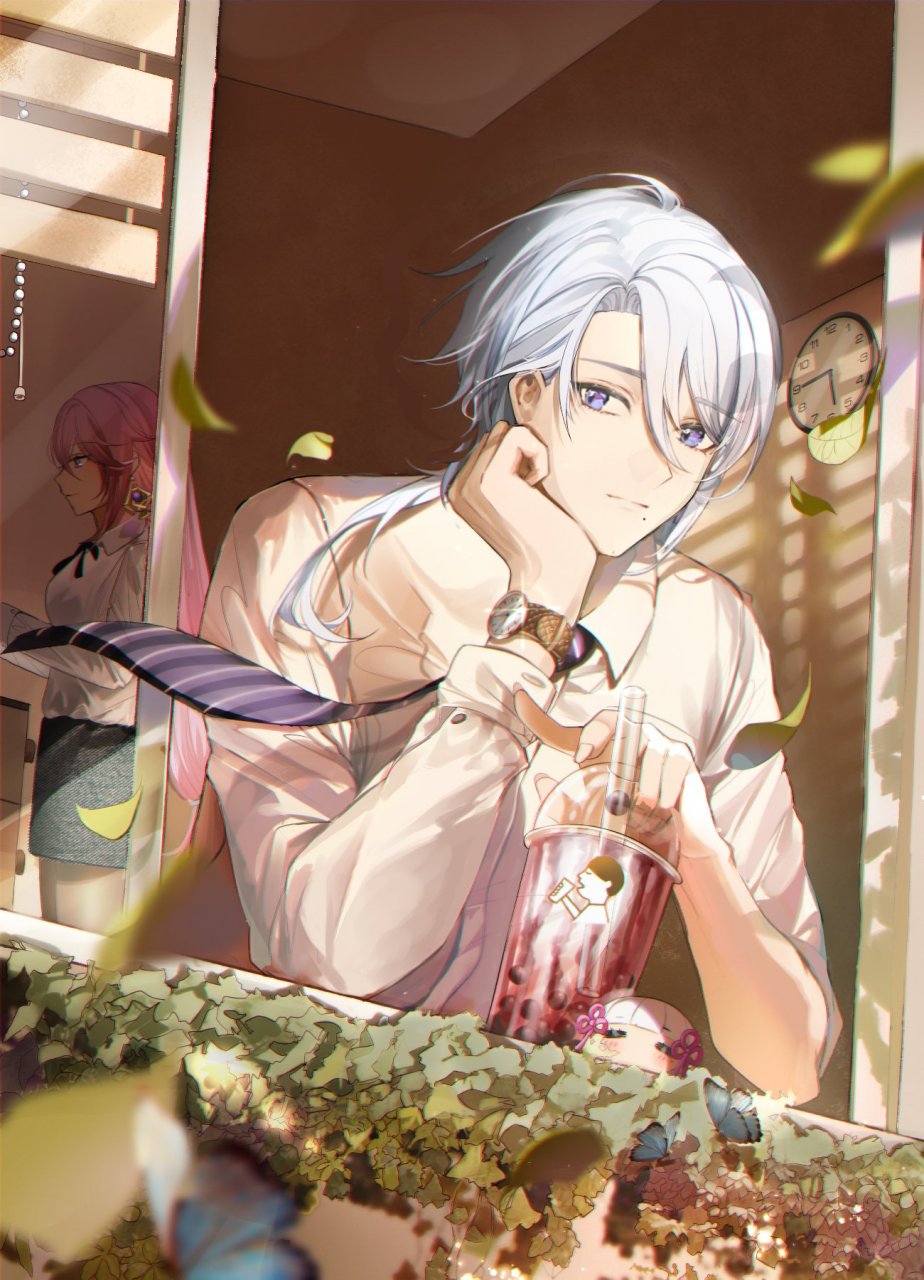 景元,艾尔海森和神里绫人 画师:3036323932#二次元# #原神