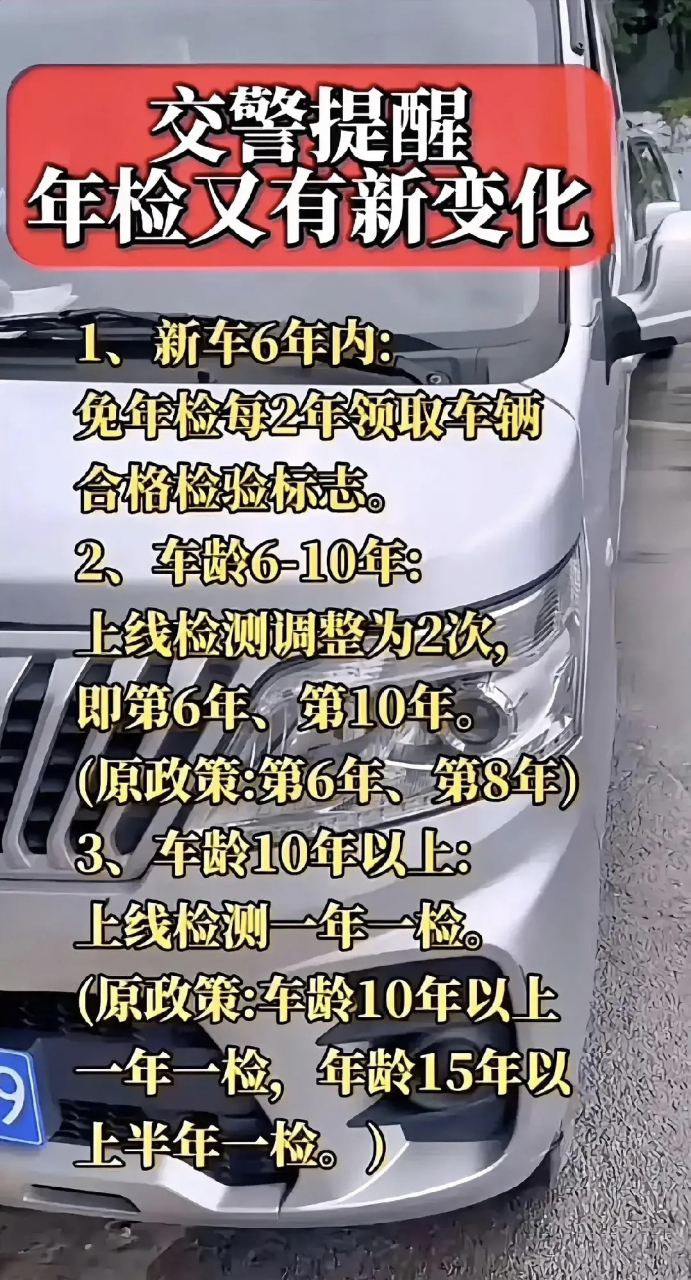 新车几年免检2020年(新车几年免检2020年新规)