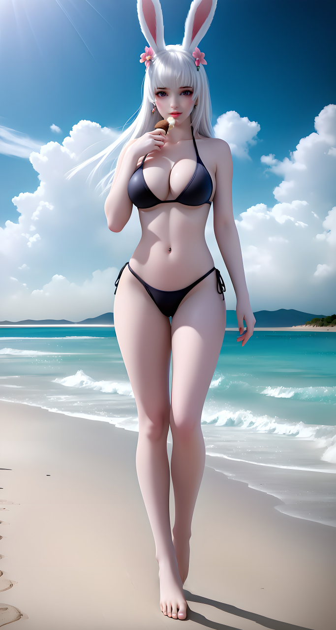 ai绘画 王者荣耀·公孙离,夏日泳装系列