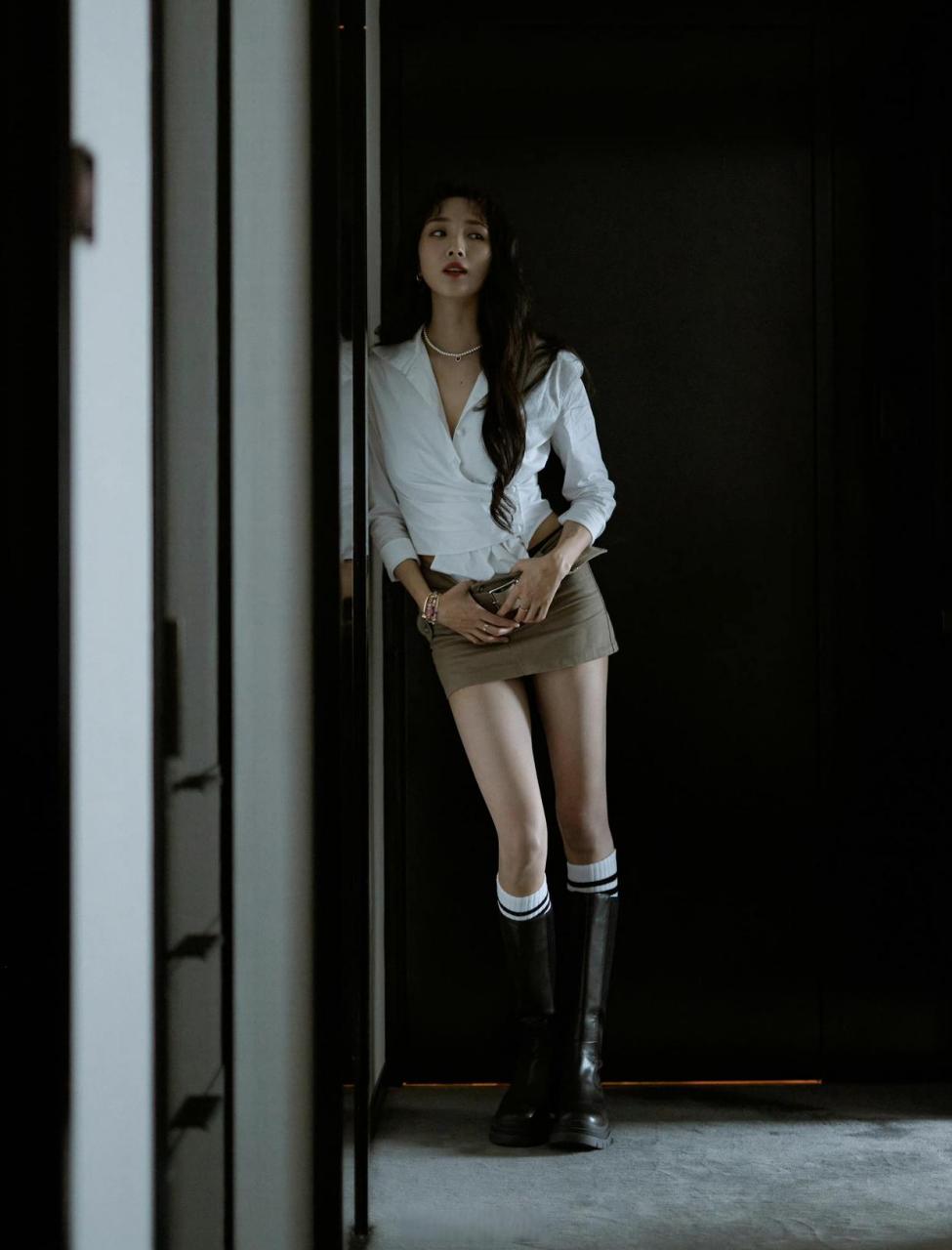 大长腿美女王紫璇#日常穿搭# #大长腿