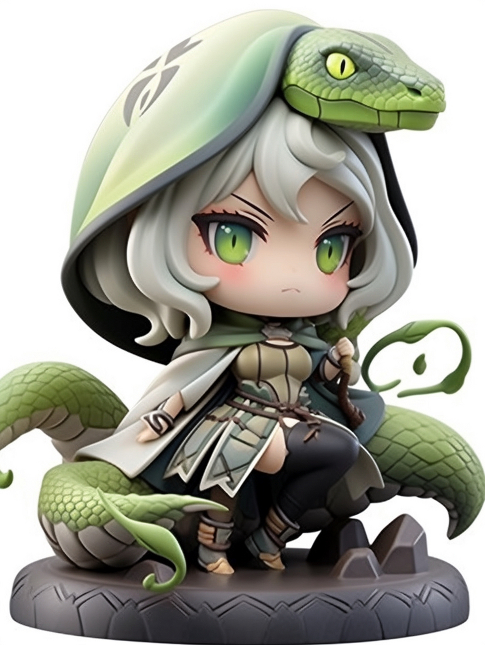 生肖情侣版-蛇  泡泡玛特风