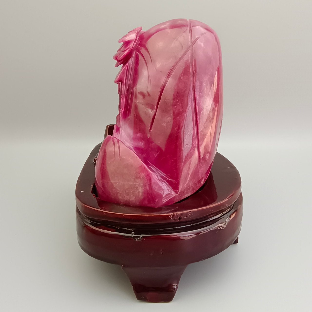 古玉老玉古董收藏的古代缅甸红翡老翡翠安居乐业山水人物摆件 手工