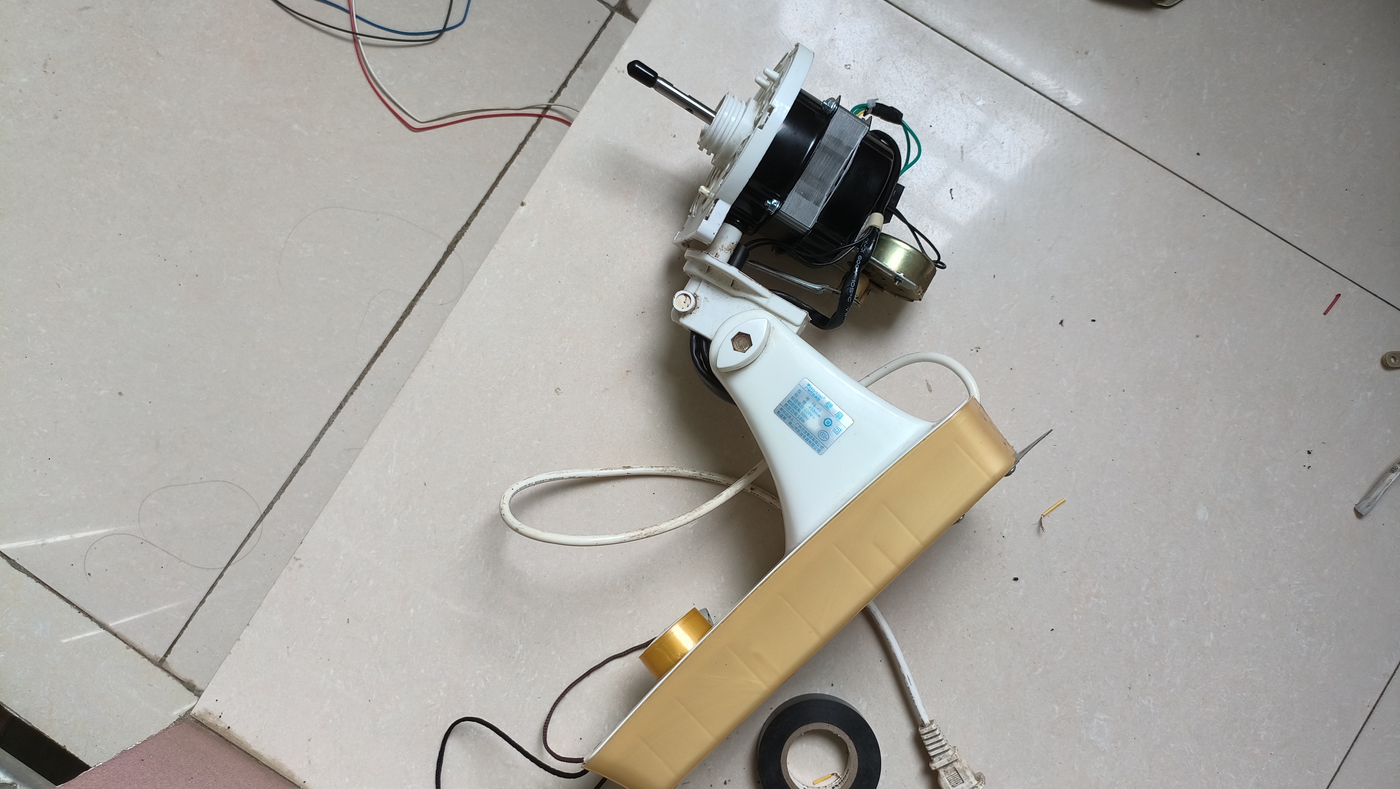 42元纯铜双滚珠轴承的电机,网购终于回来了,亲自动手拆卸,安装,焊接