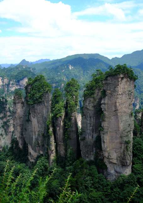 张家界杨家界景区图片图片