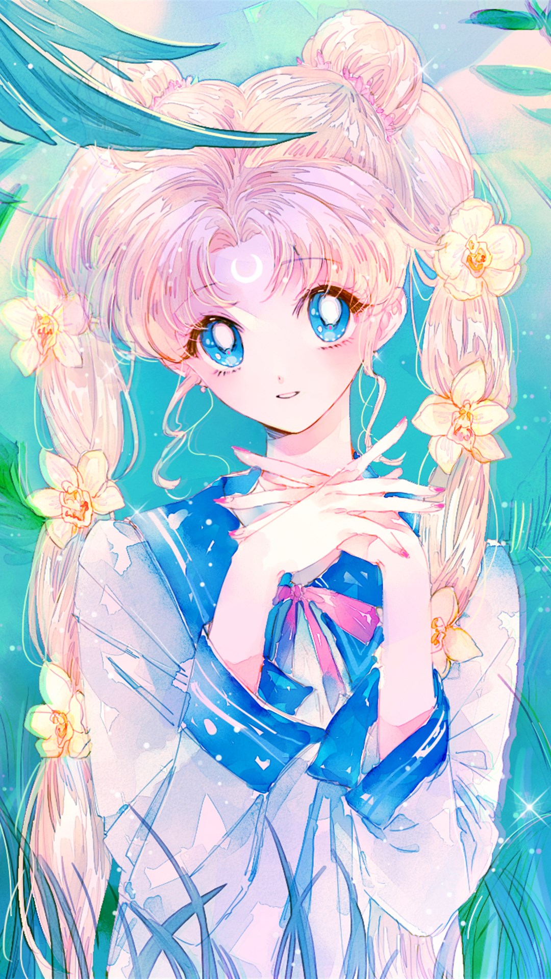 美少女战士同人插画,画风绚烂青春活力,你还记得她们的名字吗?