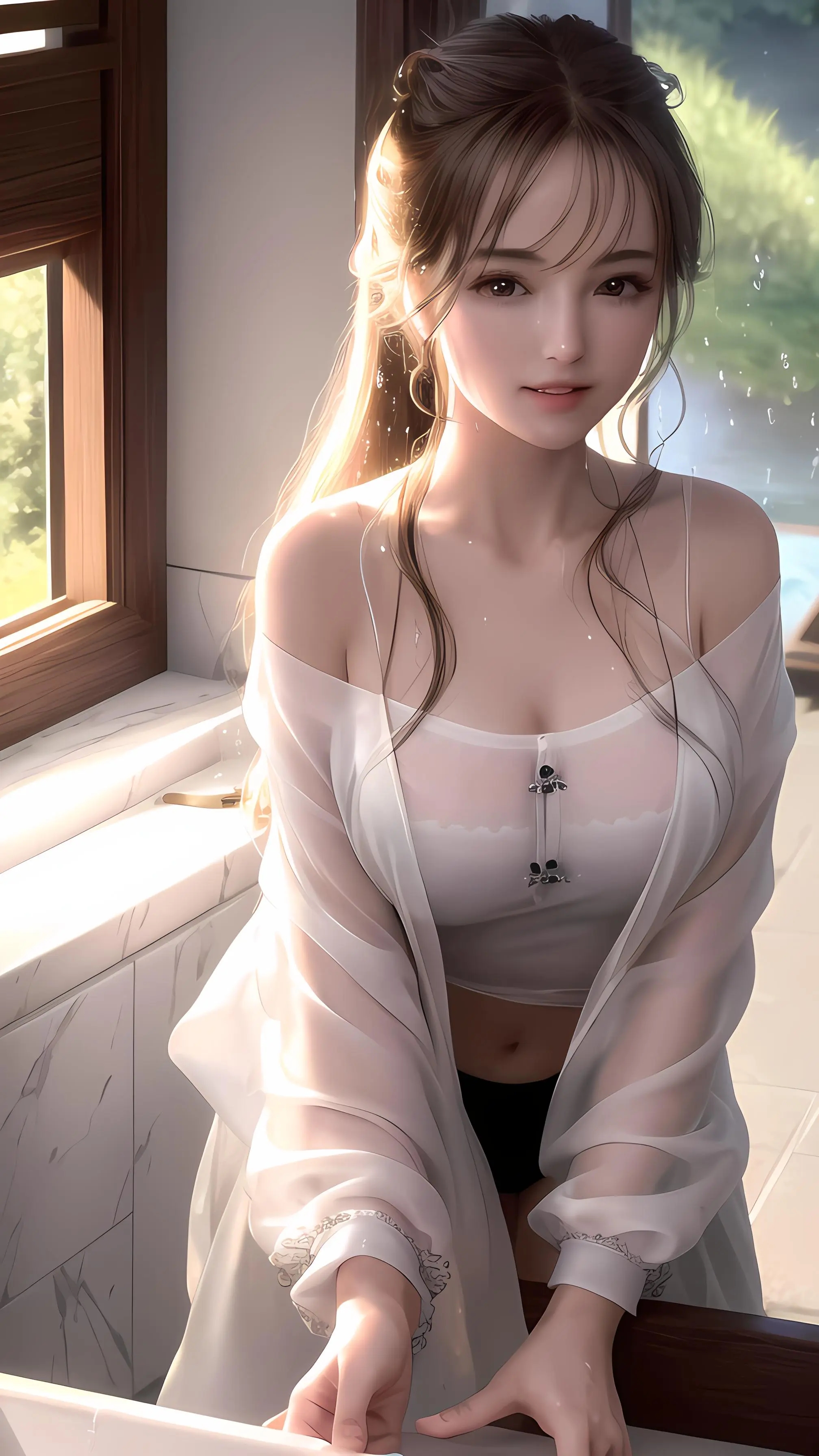 【AI绘画】一双明月贴胸前，紫禁葡萄碧玉圆。