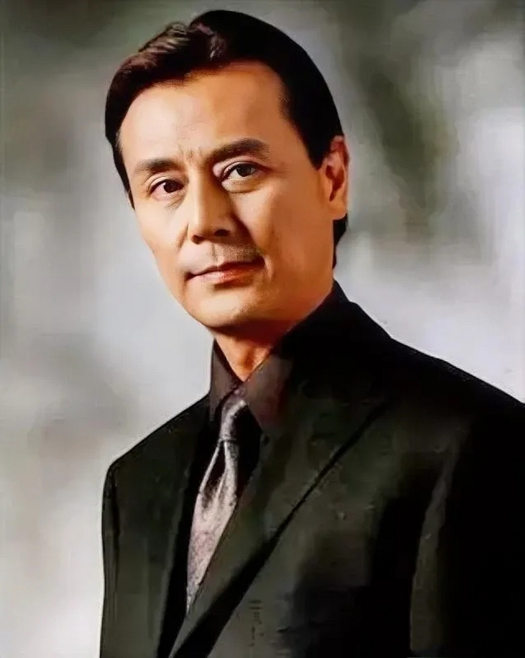 这位男演员英俊潇洒,气质儒雅.