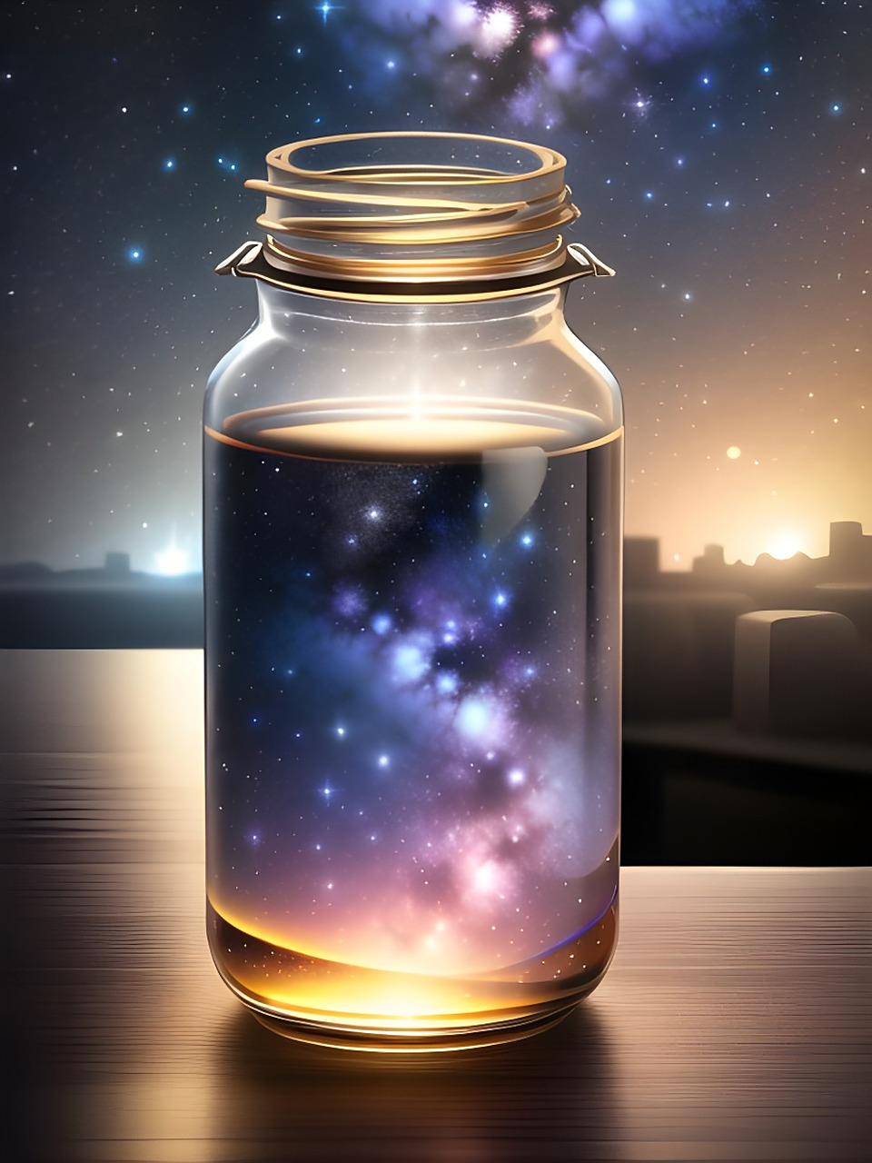 把星空装进瓶子,星空瓶壁纸[比心] #送你一张壁纸#  #送你一张壁纸