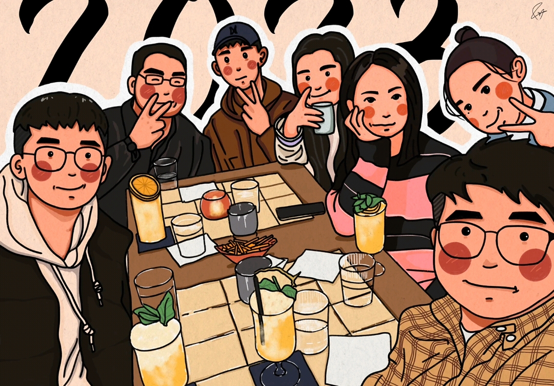 在人际交往中,朋友间的聚餐是增进感情,分享生活的重要方式之一.