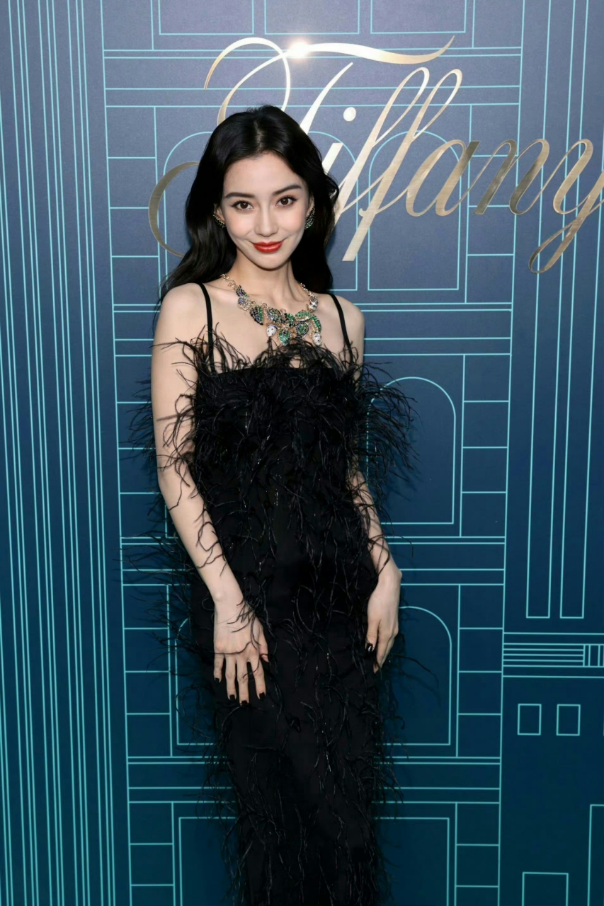 angelababy 出席6767tiffany &co.纽约活动生图