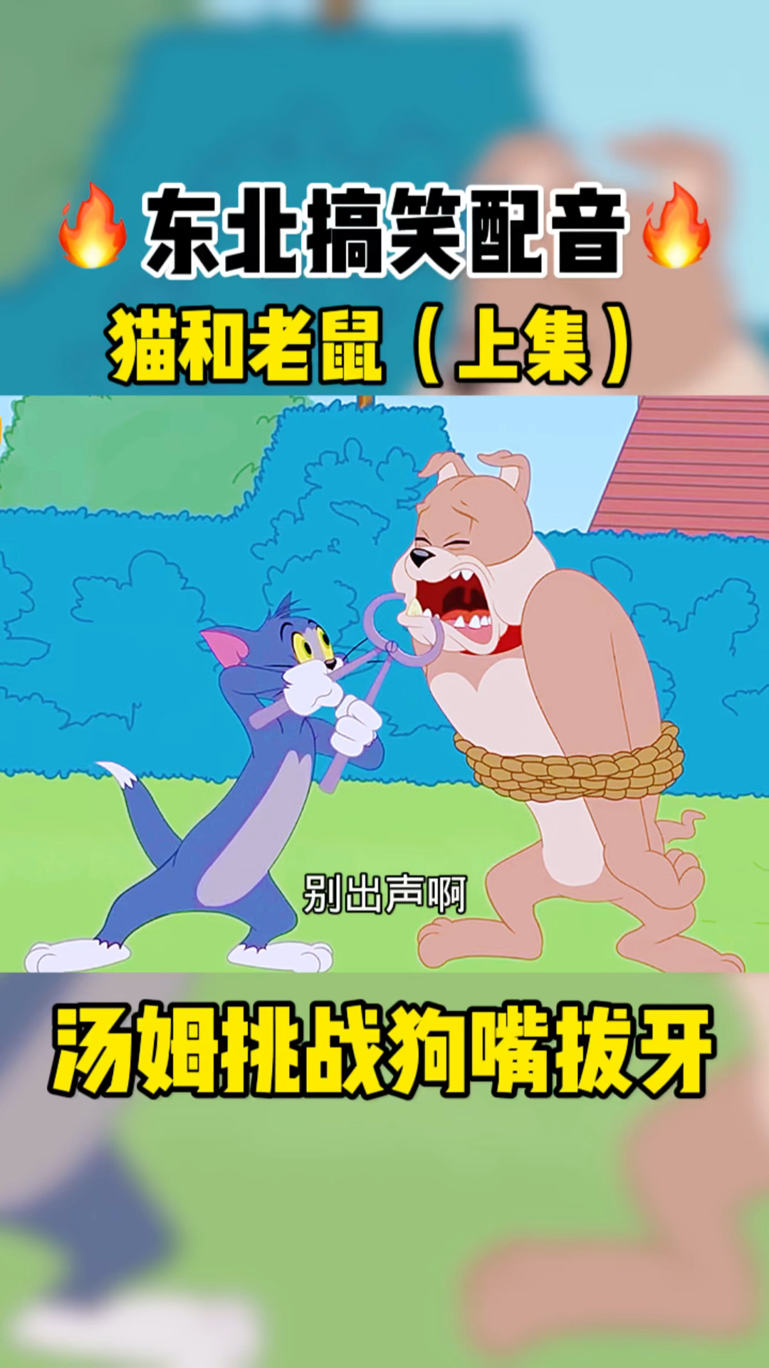 猫和老鼠东北方言版搞笑配音:汤姆给狗拔牙,使出浑身解数