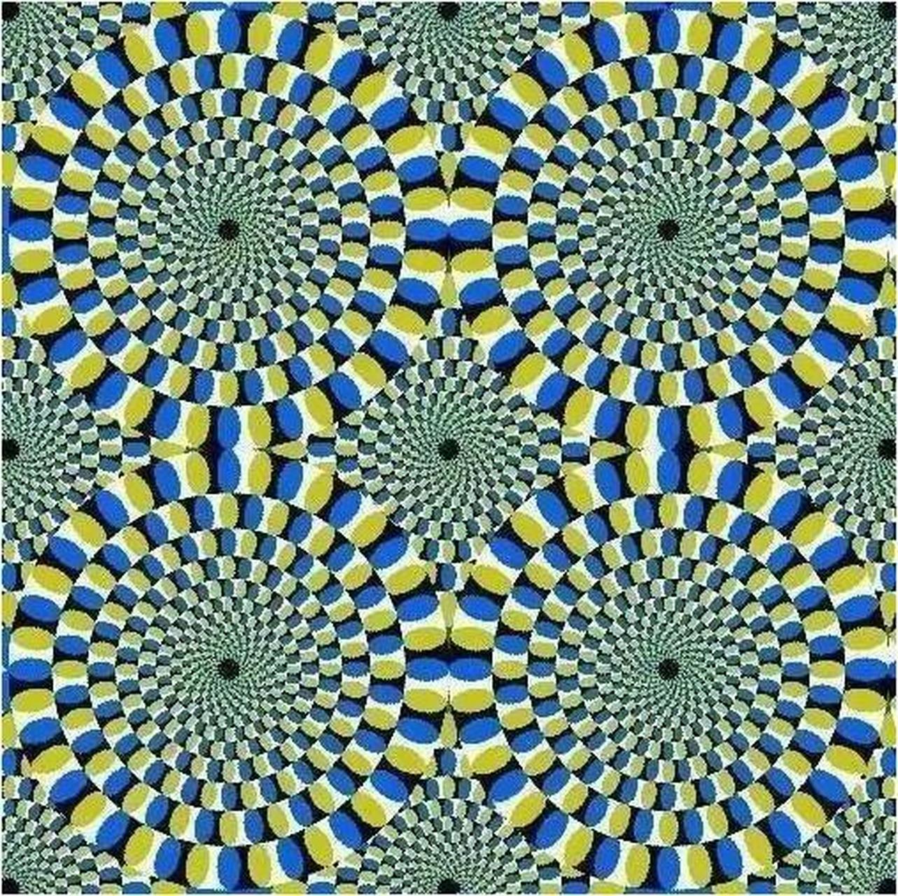 压力测试 / 圆圈是静止还是转动的?  圆圈是静止还是转动的?