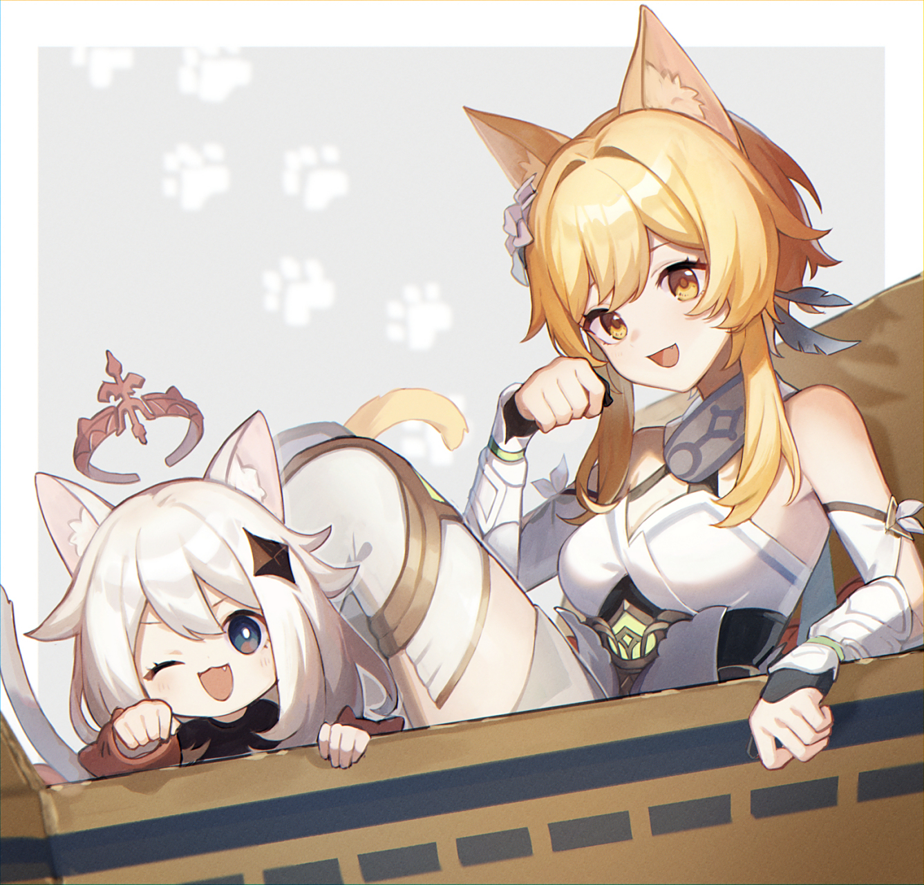 快递盲盒开出了荧妹和派蒙?