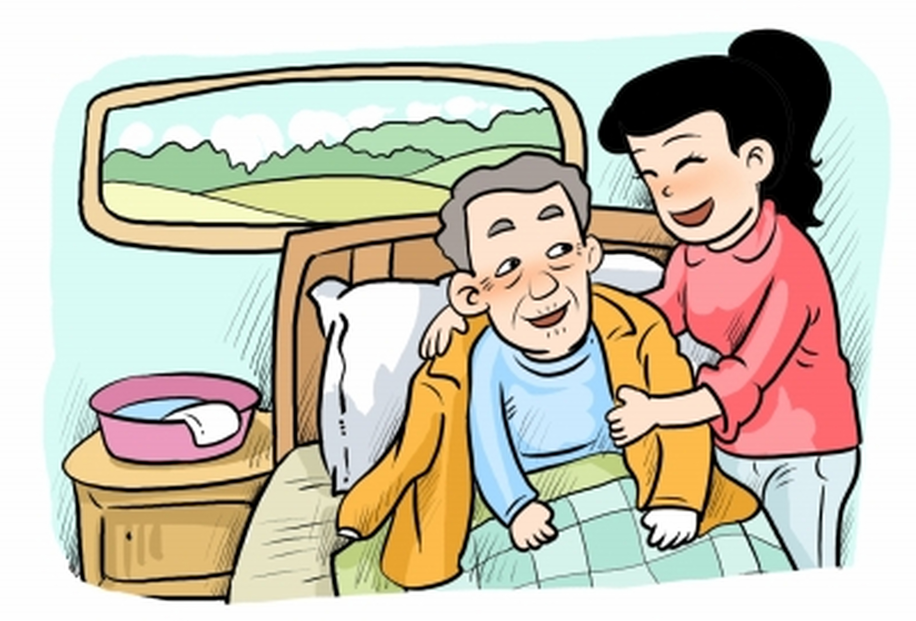 #如果您家老人生活无法自理,你会请护工吗?#         我不会请护工,因