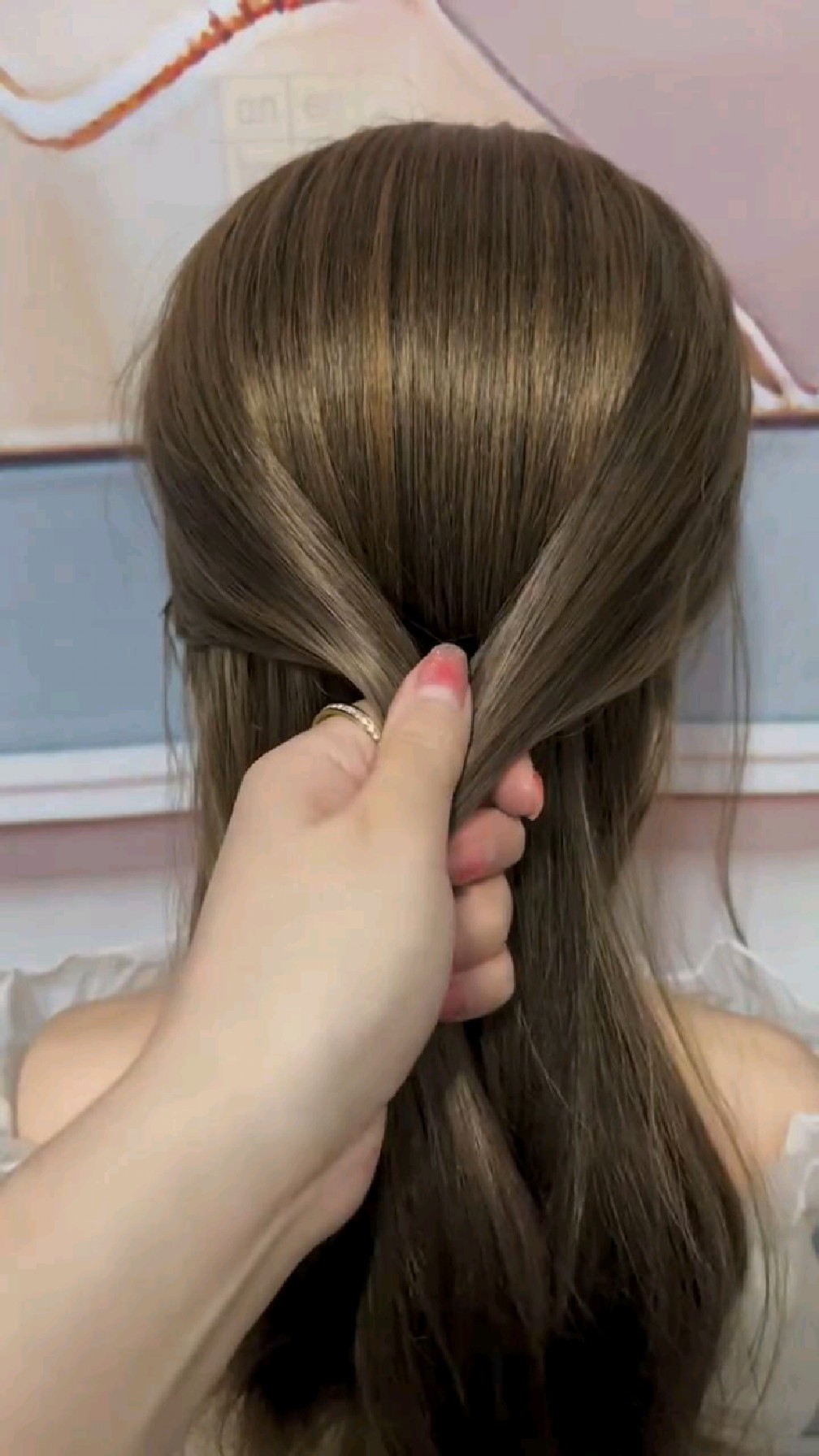 超温婉好看的一款发型,简单易学,约会必备!