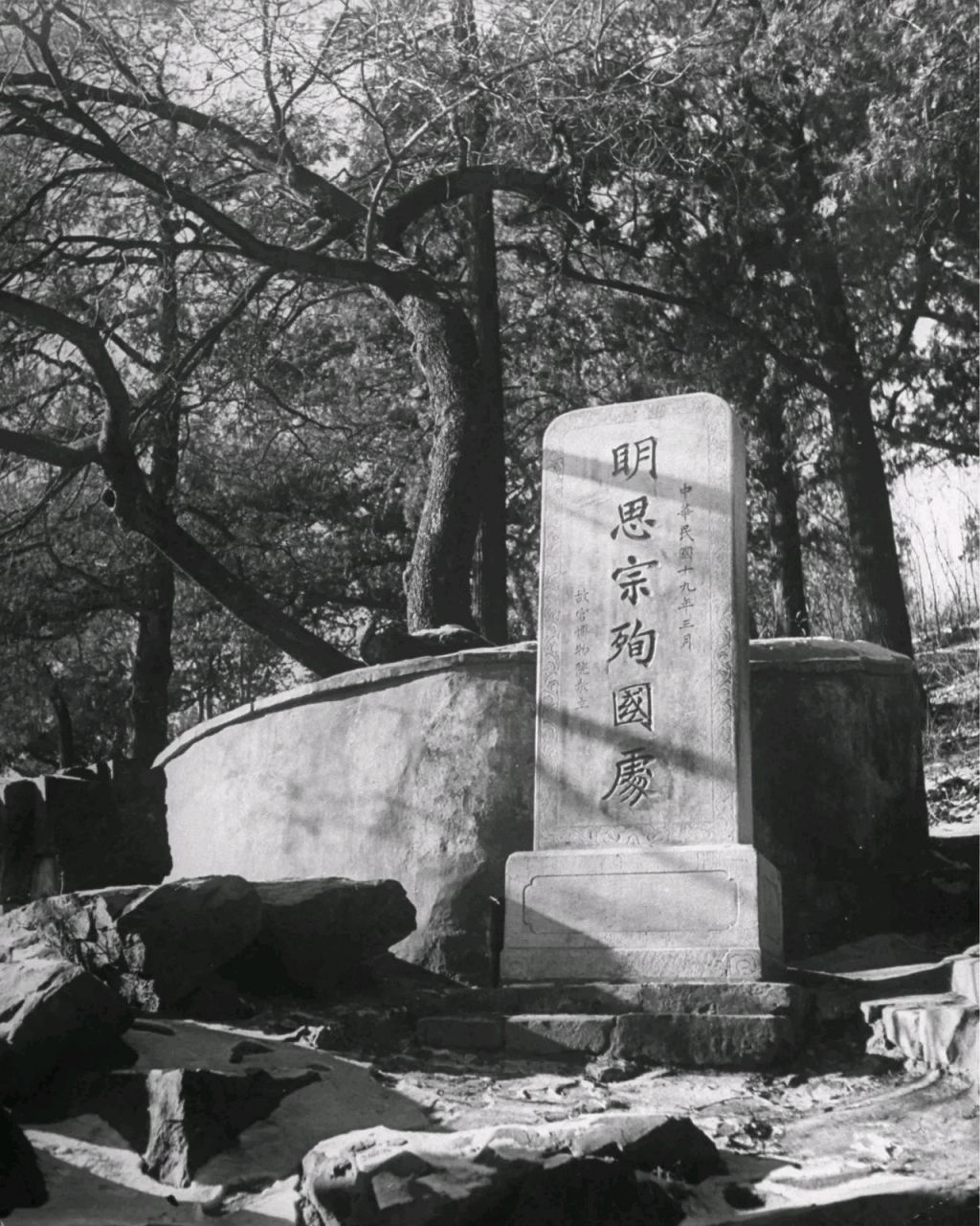 明崇祯帝上吊的歪脖子树天下闻名,可惜的是,这棵古树已经被掉包了.