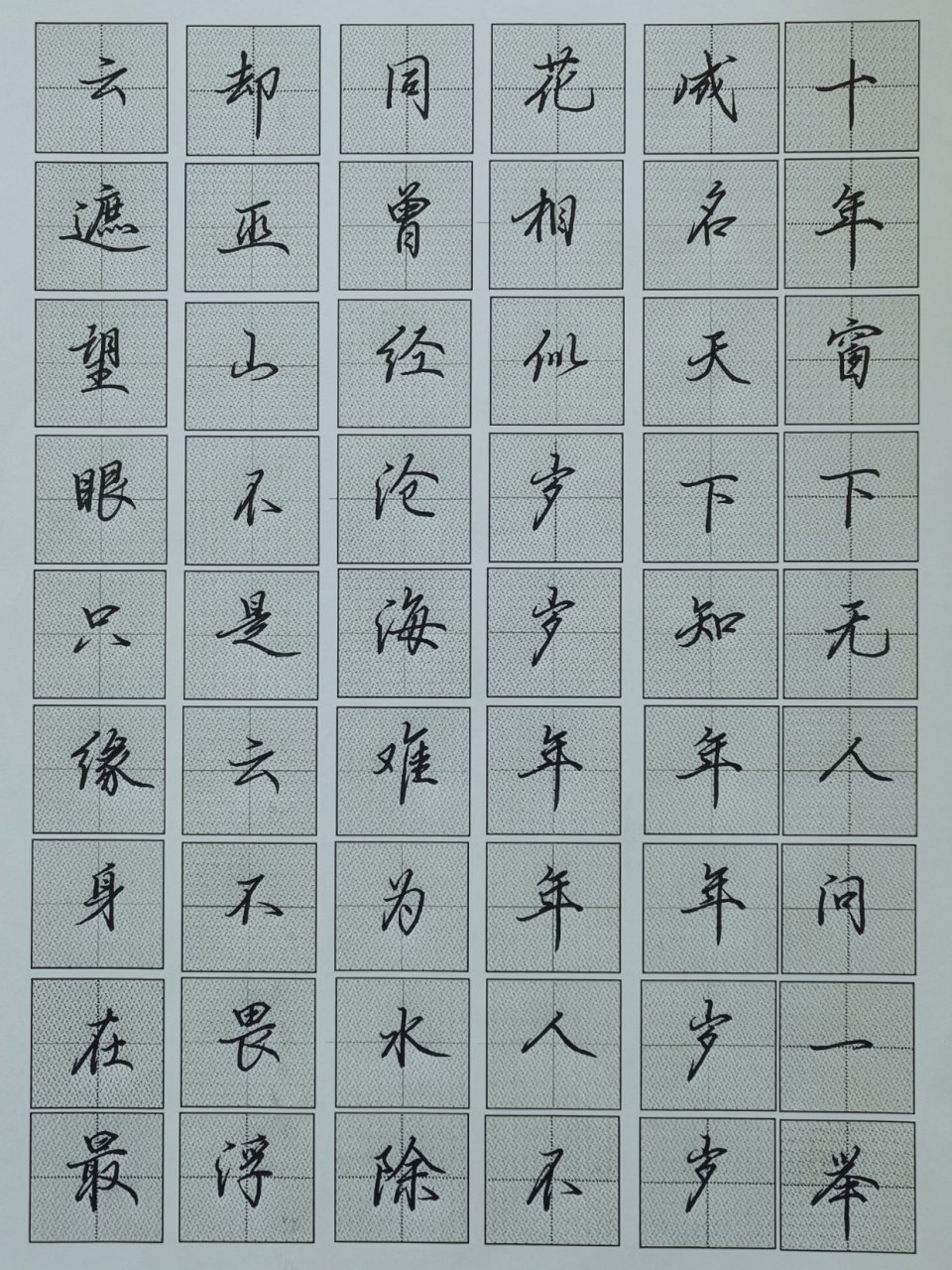 行楷章法练习@吴京 #张进平书法